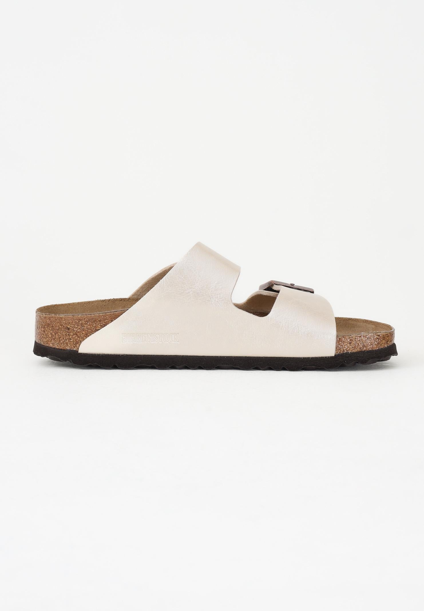 BIRKENSTOCK Ciabatte Arizona Birko-Flor bianco perla da donna 1009921 . BIRKENSTOCK