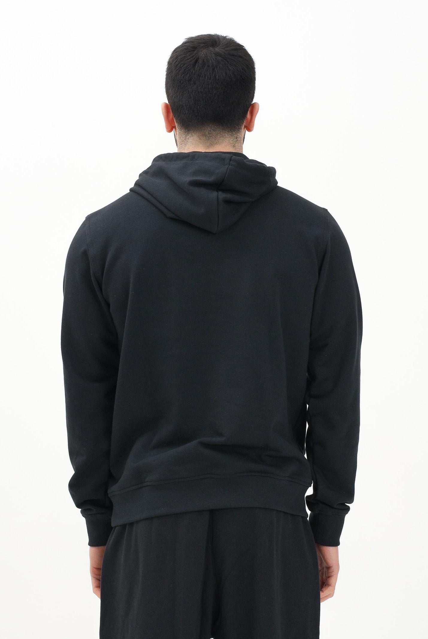 ADIDAS ORIGINALS Felpa con cappuccio Trefoil Essentials nera da uomo JD2404 . ADIDAS ORIGINALS