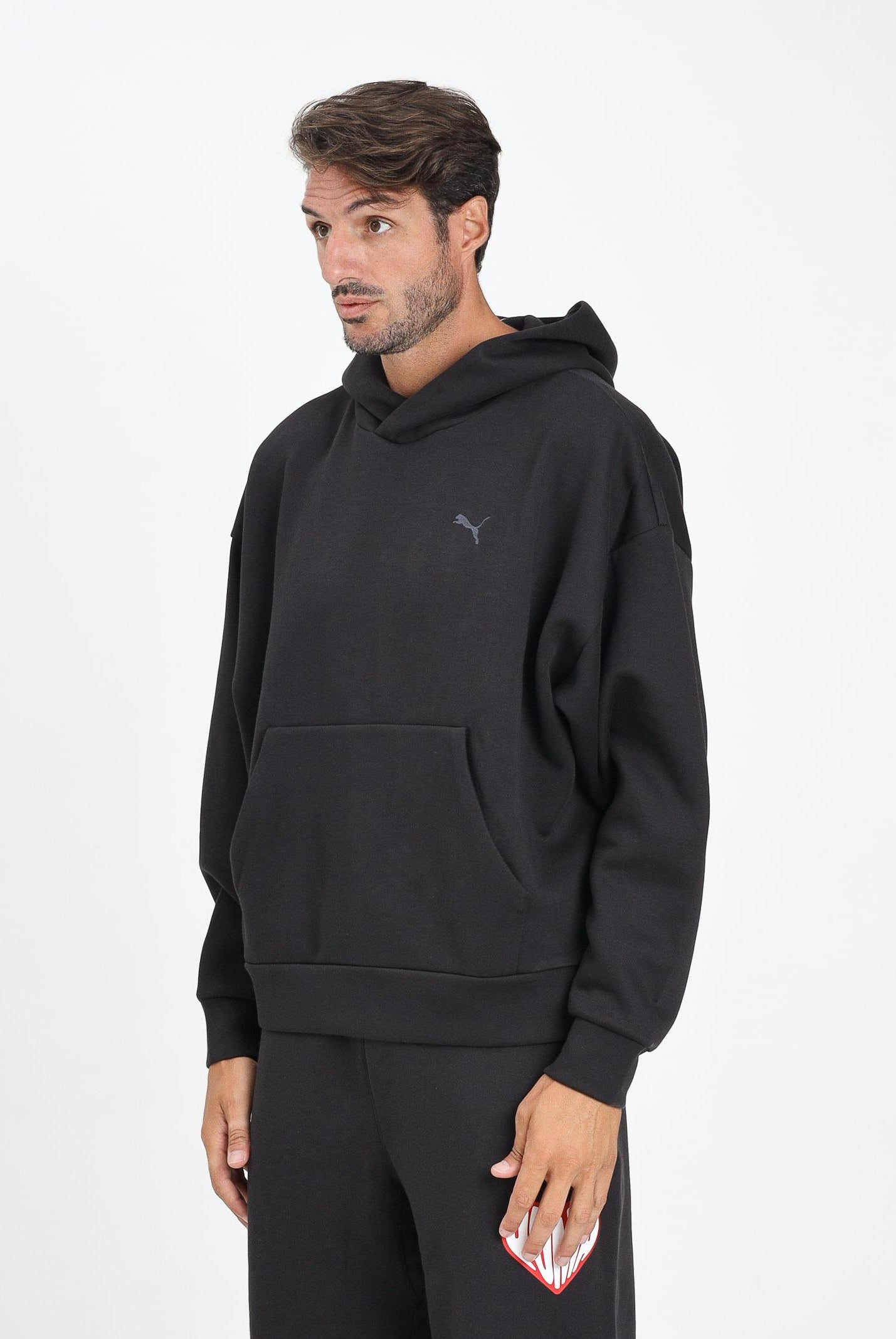 PUMA Felpa con cappuccio WARDROBE ESS nera da uomo 632065 01 PUMA