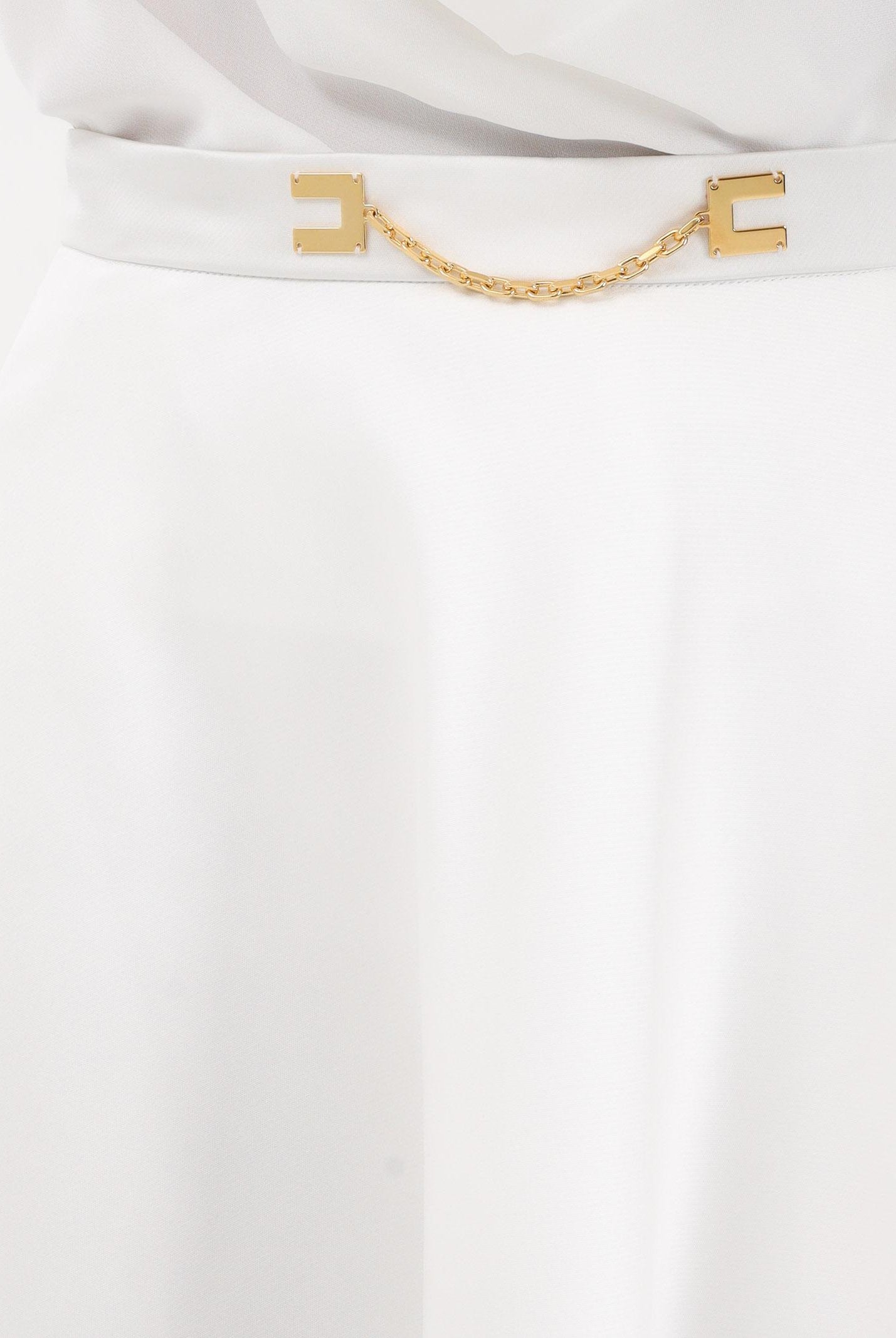 ELISABETTA FRANCHI Gonna midi avorio da donna GO15661E2 360 ELISABETTA FRANCHI