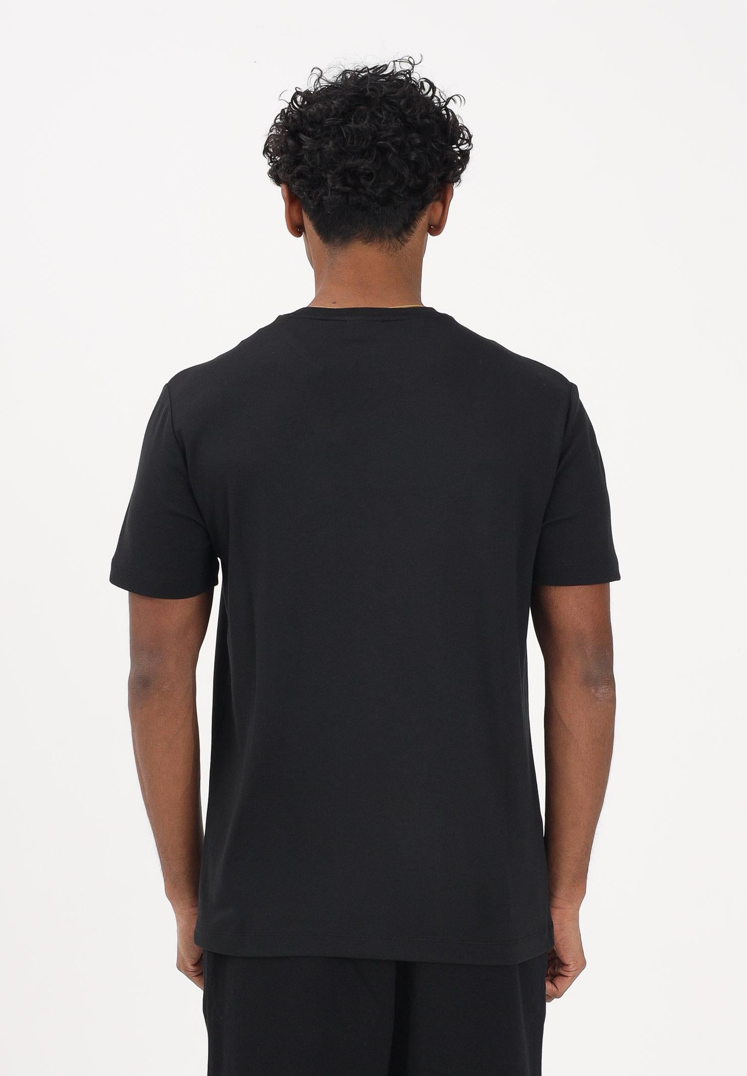 EA7 T-shirt a manica corta nera da uomo con applicazione logo 7M001331AF13739 UC001 EA7
