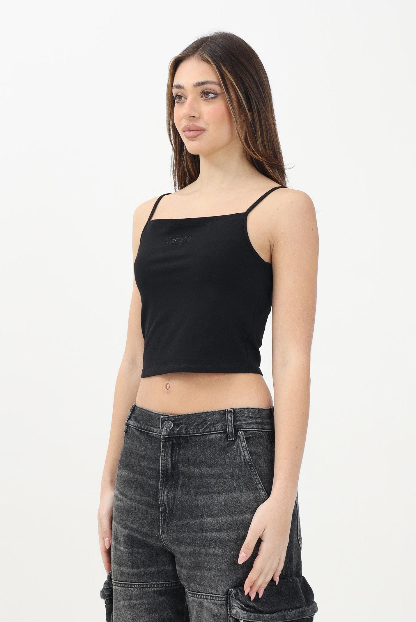 DIESEL Canotta Trind nera per donna, ragazze e bambine J022010AFAA K900 DIESEL