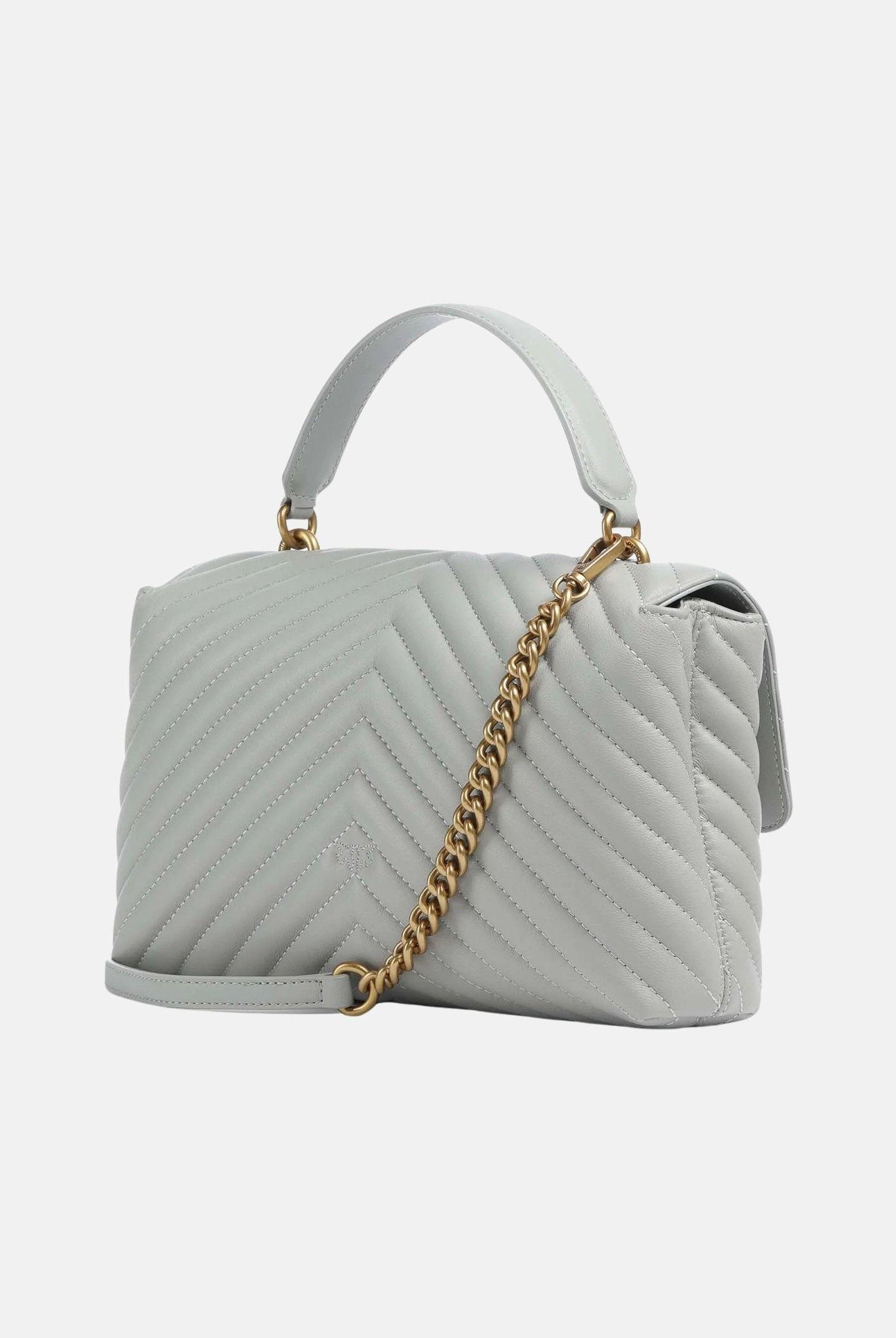 PINKO Borsa a mano Classic Love Bag Puff grigio perla da donna 100043A0GK K32Q PINKO