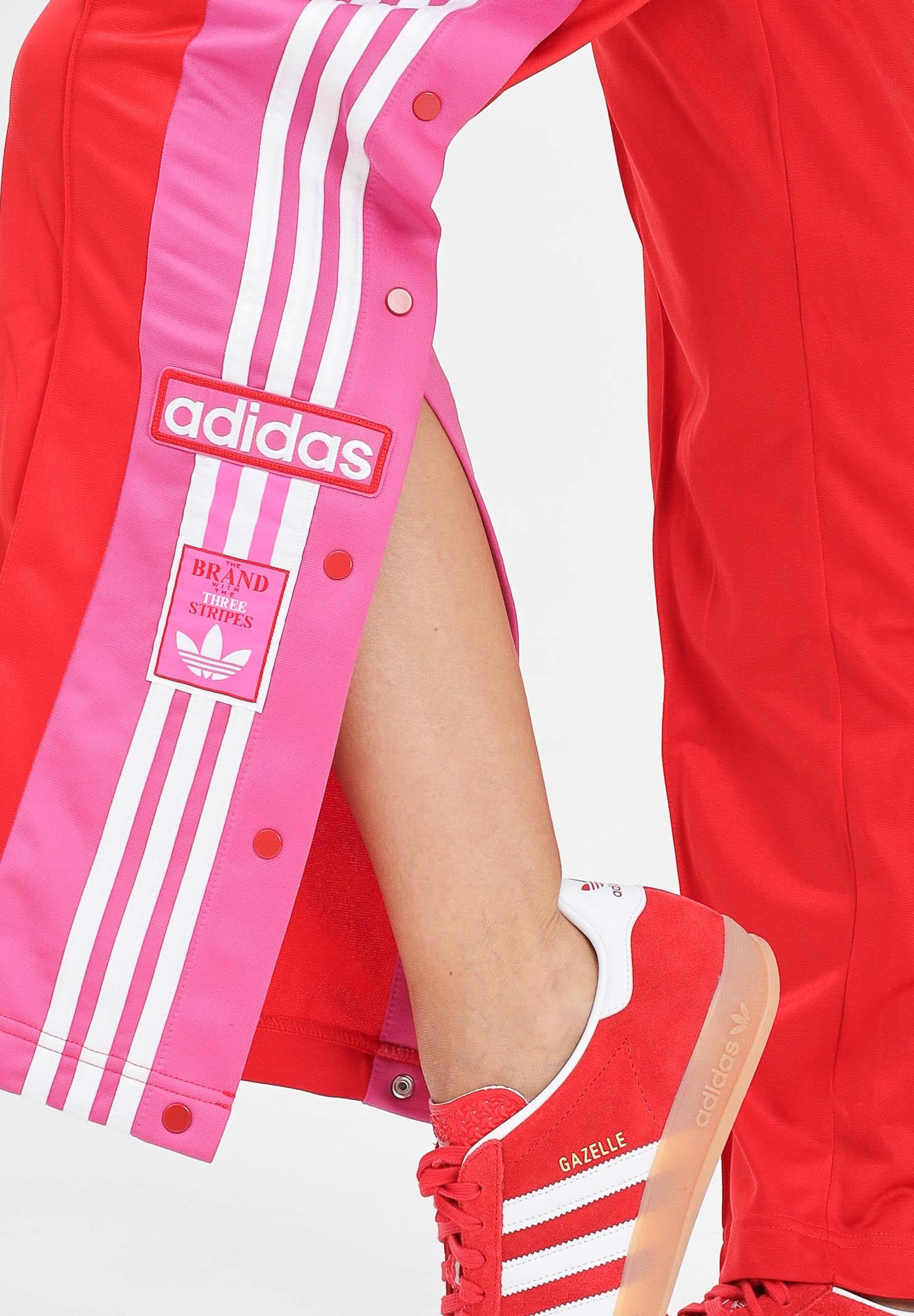 ADIDAS ORIGINALS Pantalone sportivo Adibreak rosso e rosa da donna JV8553 ADIDAS ORIGINALS