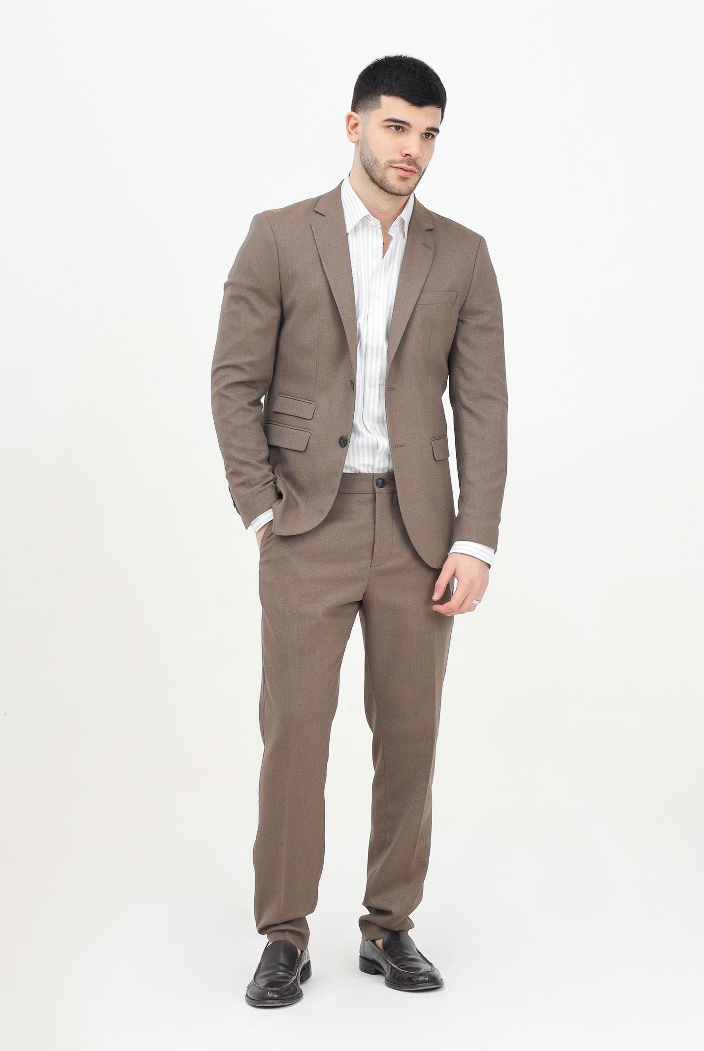 SELECTED HOMME Pantalone elegante marrone da uomo 16087869 KE SELECTED HOMME