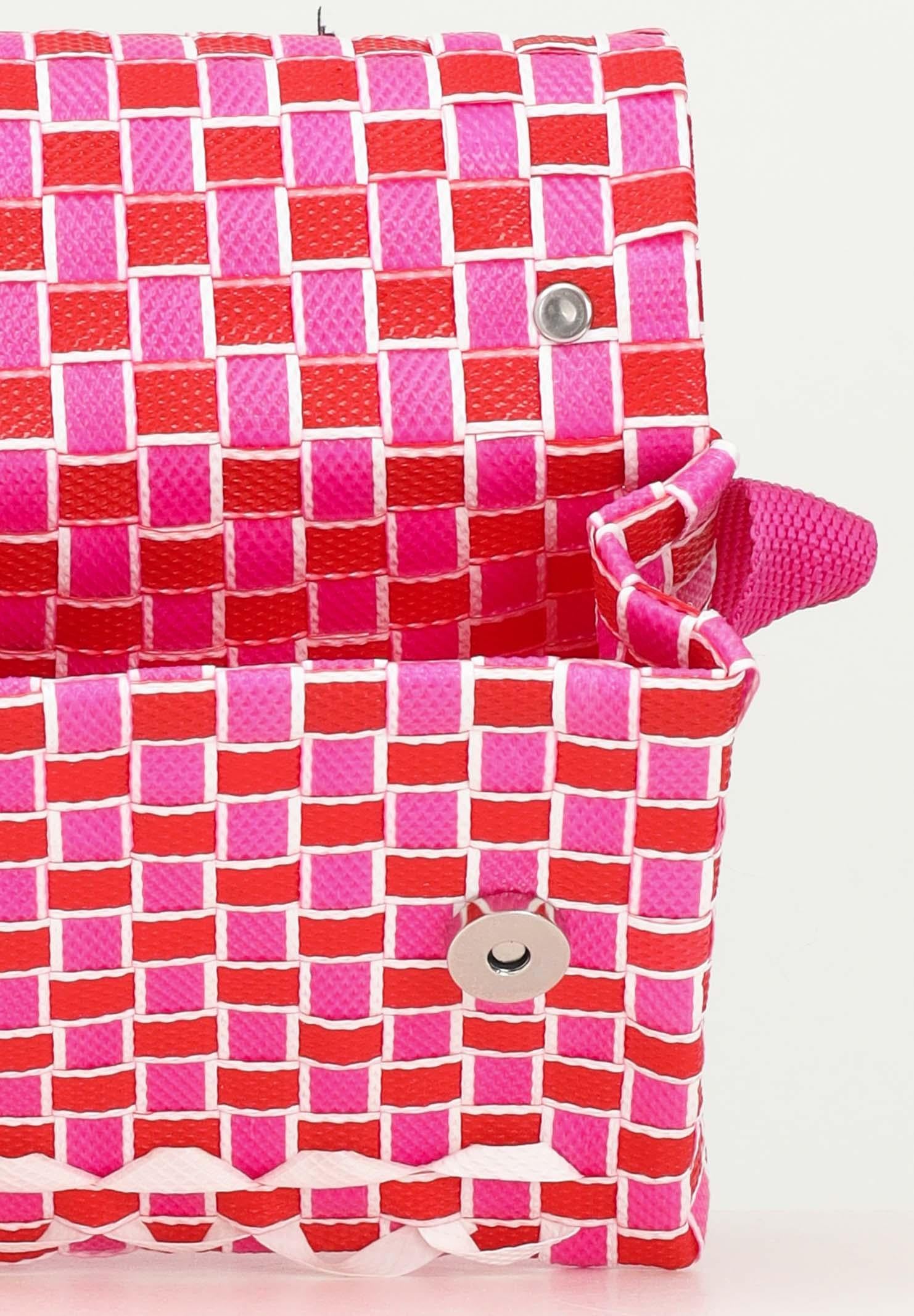 MARNI Borsa a mano Joy Macro fucsia e rossa da donna M01481M00IW 0MC69 MARNI