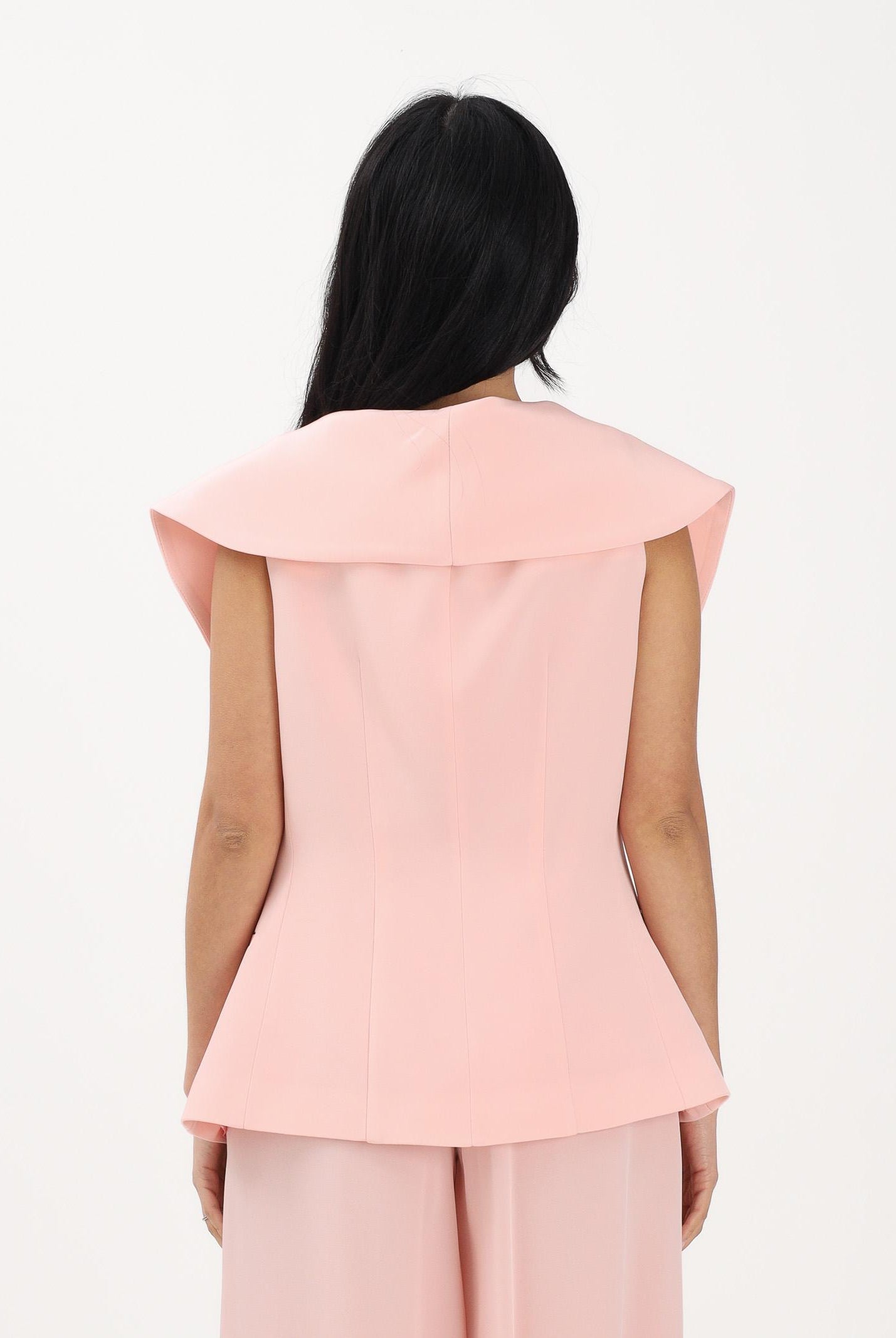 SIMONA CORSELLINI Gilet rosa da donna con bottoni gioiello P26CPGI01401 V0697 SIMONA CORSELLINI