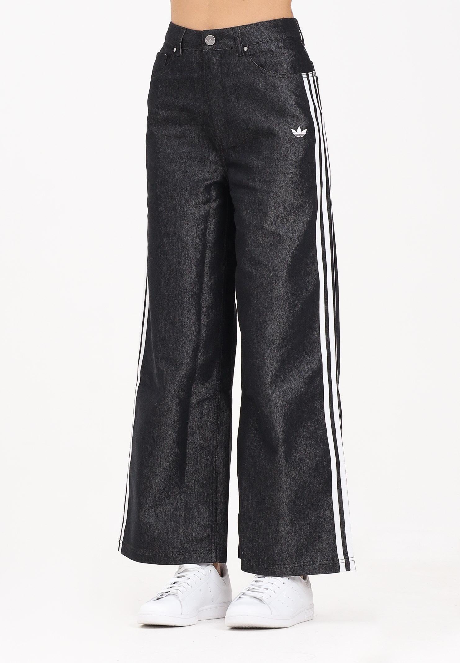 ADIDAS ORIGINALS Jeans Adilenium Season 4 Teamgeist Baggy Shine nero da donna KE9799 . ADIDAS ORIGINALS