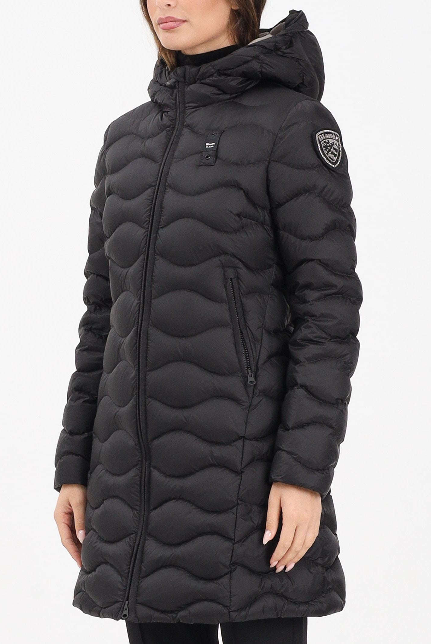 BLAUER Piumino lungo LYNEL nero da donna 25WBLDK03527-006047 999EI BLAUER