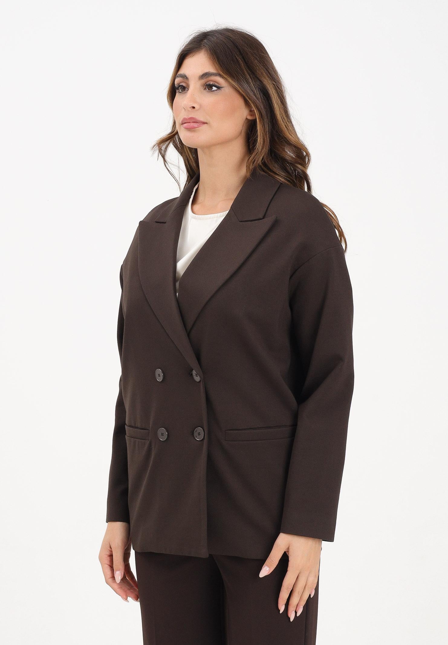 VICOLO Giacca doppiopetto marrone da donna TF0230 MA VICOLO
