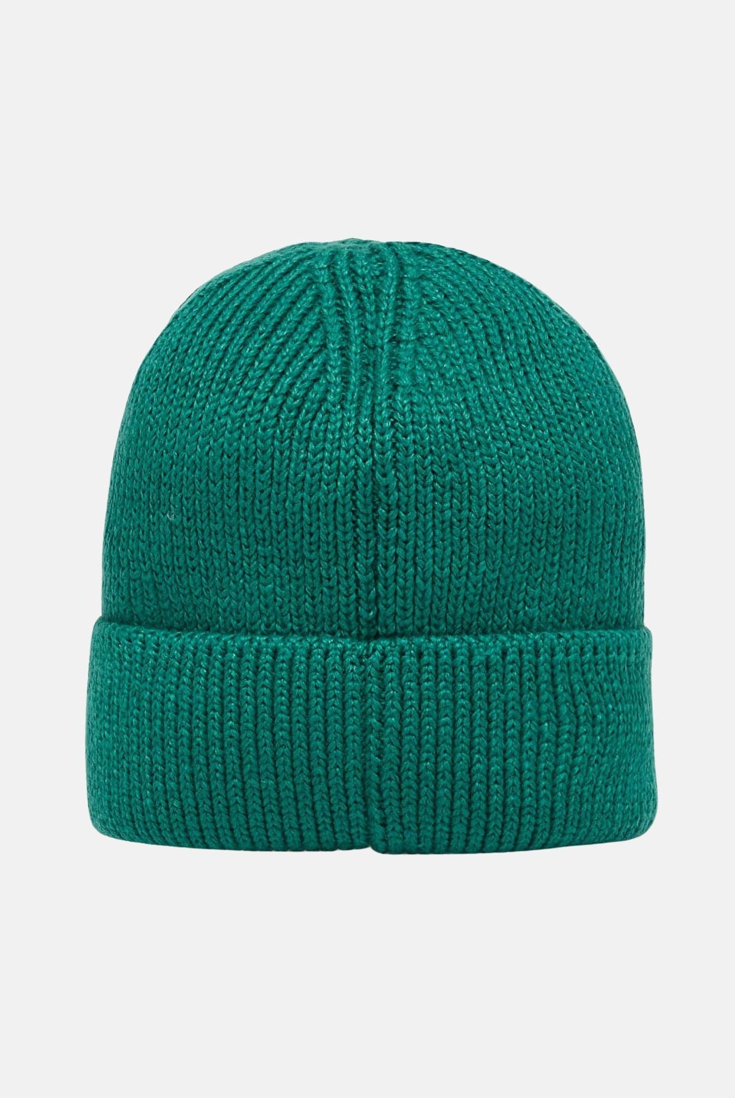 THE NORTH FACE Berretto verde scuro per uomo e donna con risvolto e logo box TNF NF0A8CHENL11 THE NORTH FACE