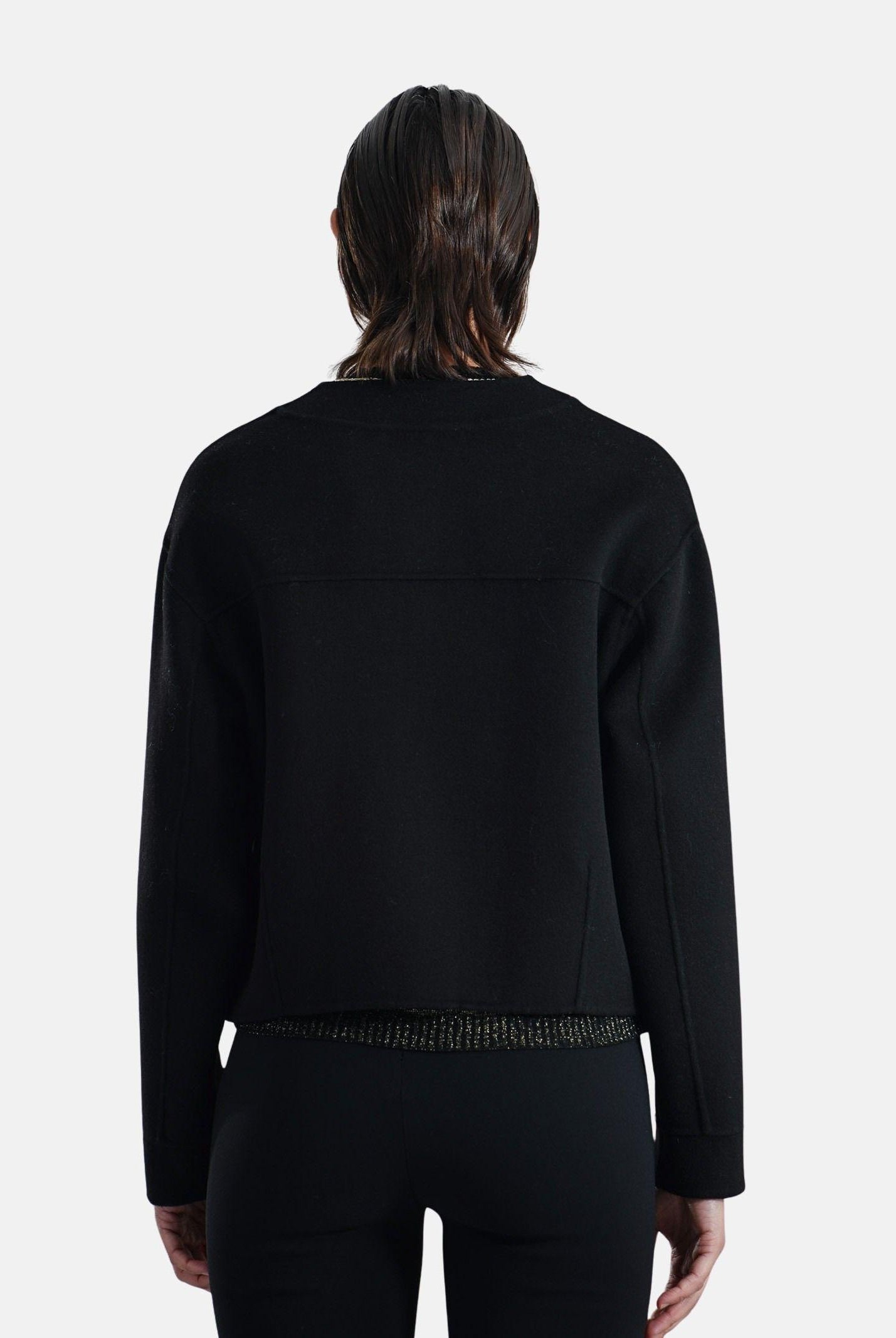 SIMONA CORSELLINI Bomber nero da donna A25CPGBV1001 V0003 SIMONA CORSELLINI