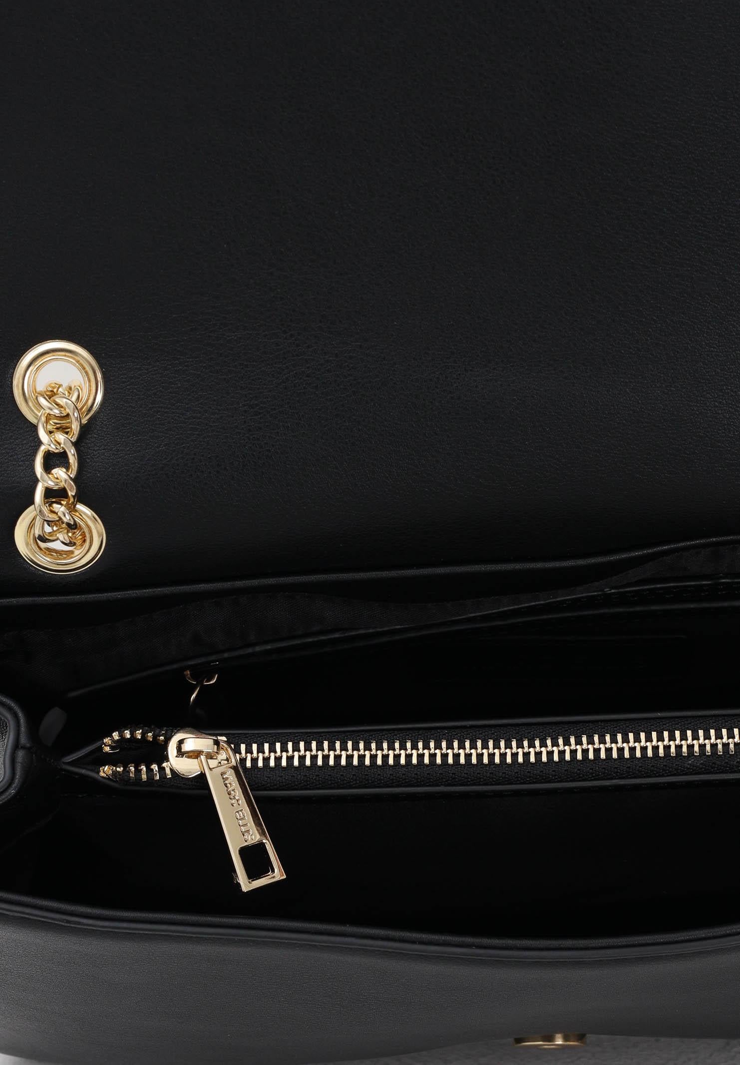 MARC ELLIS Borsa a tracolla Joelle Macro LT nera da donna JOELLE-MACRO-LT BLGO MARC ELLIS