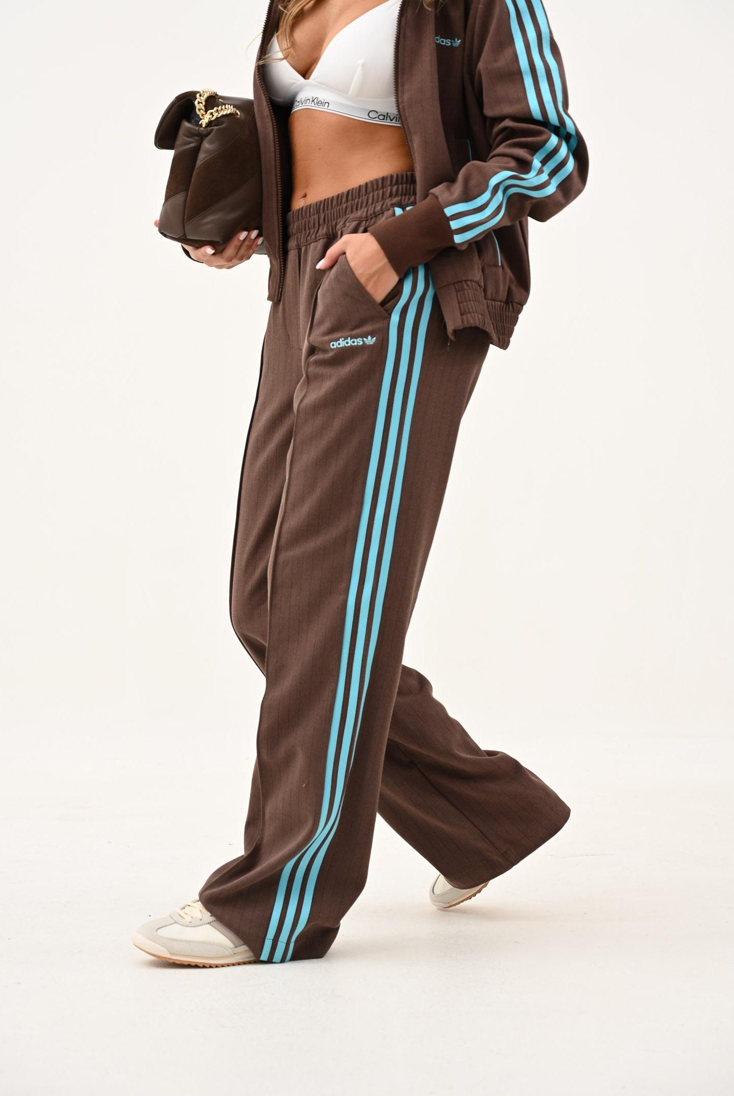 ADIDAS ORIGINALS Pantalone sportivo marrone da donna JX5308 ADIDAS ORIGINALS