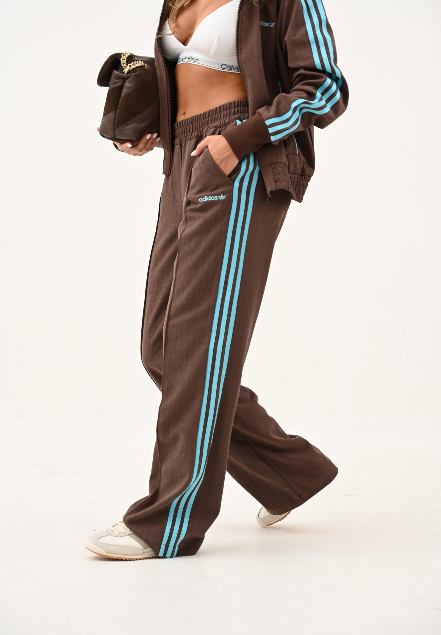 ADIDAS ORIGINALS Pantalone sportivo marrone da donna JX5308 ADIDAS ORIGINALS