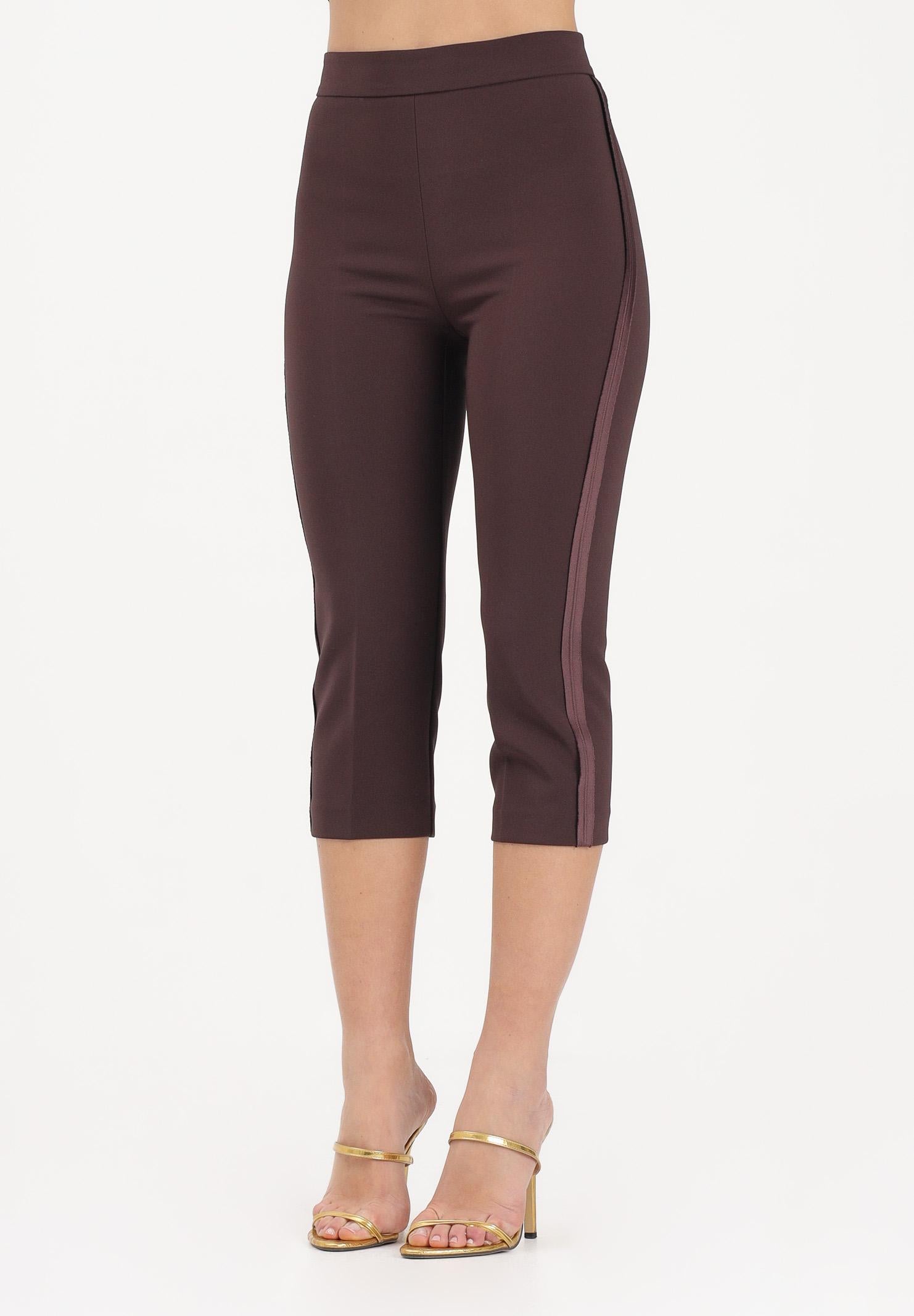 ELISABETTA FRANCHI Pantalone Capri marrone da donna PA19063E2 644 ELISABETTA FRANCHI