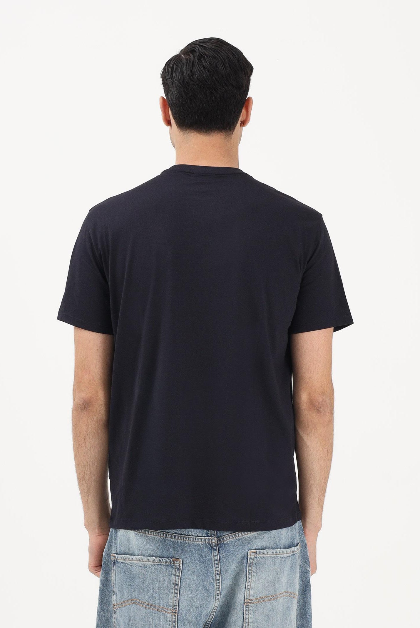 ARMANI EXCHANGE T-shirt a manica corta blu da uomo con logo XM002471AF10356 UB101 ARMANI EXCHANGE