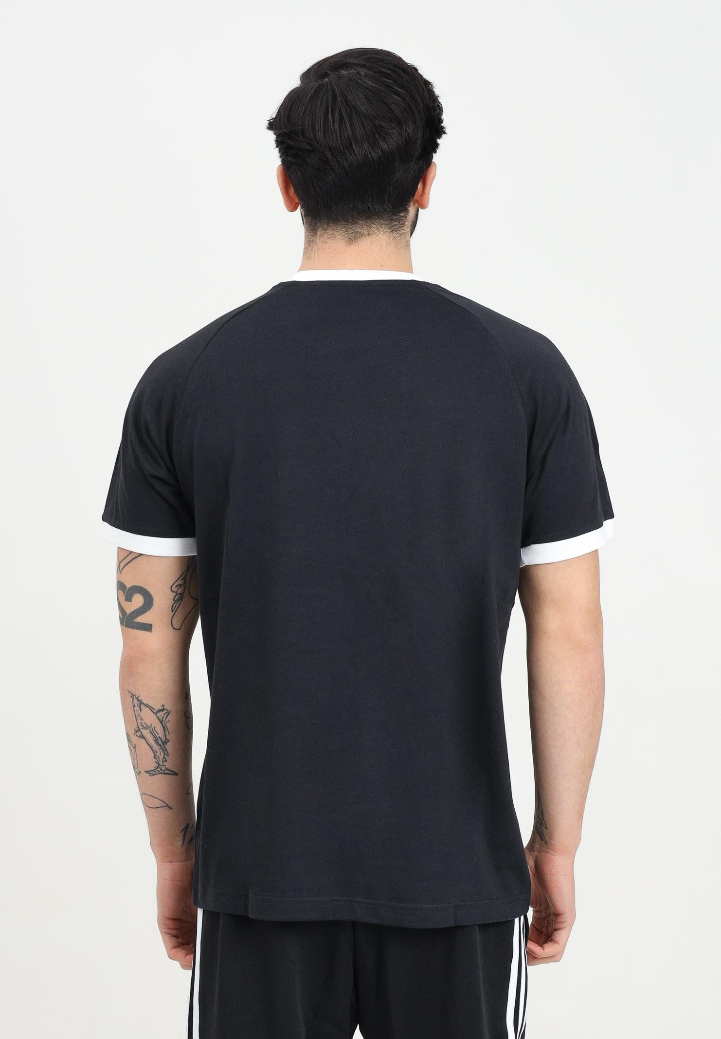 T-shirt a manica corta Adicolor Classics 3-Stripes nera da uomo IA4845 ADIDAS ORIGINALS