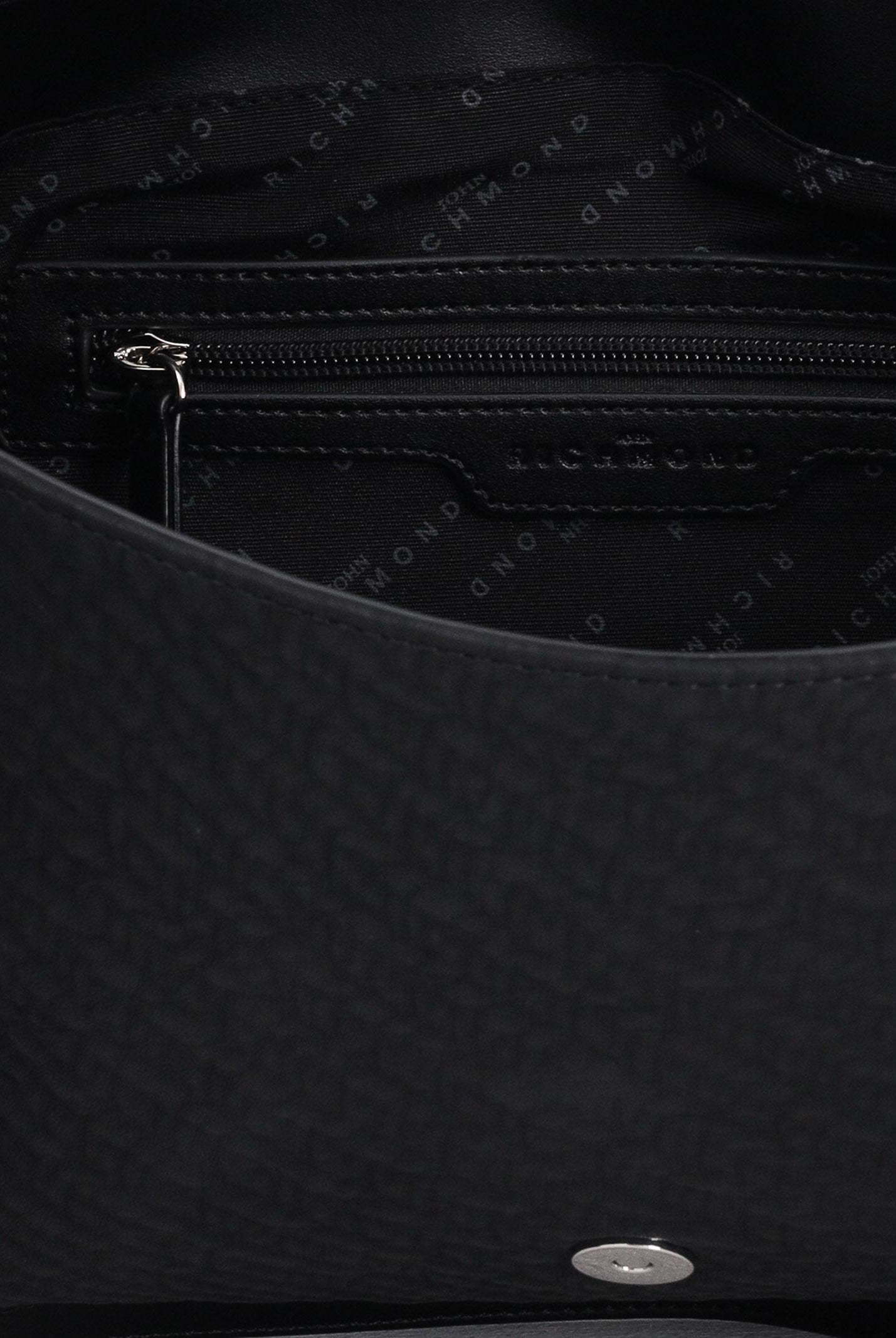 RICHMOND Shopper nera da donna con logo e rifinitura catena RWA25202BO BL RICHMOND