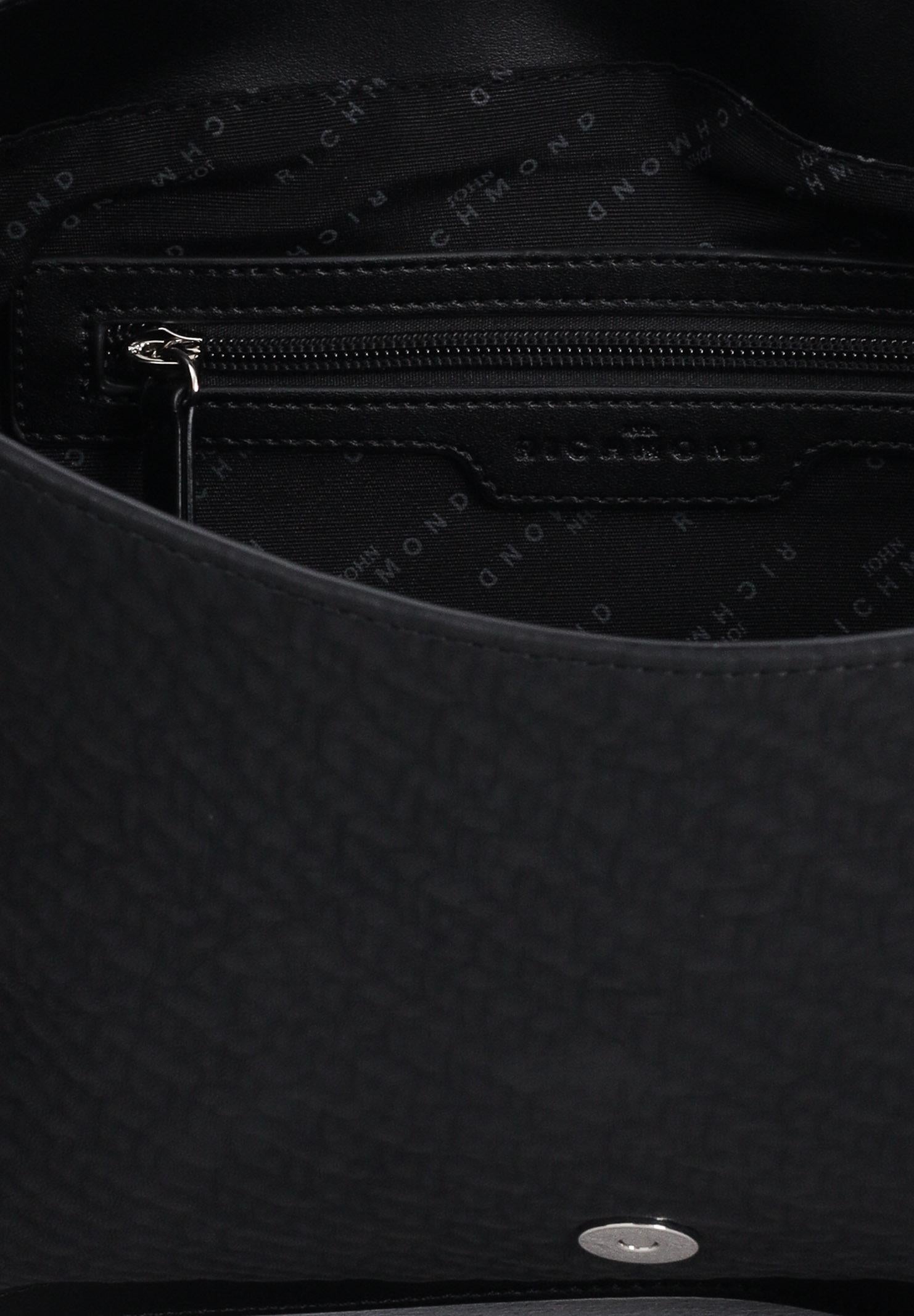 RICHMOND Shopper nera da donna con logo e rifinitura catena RWA25202BO BL RICHMOND