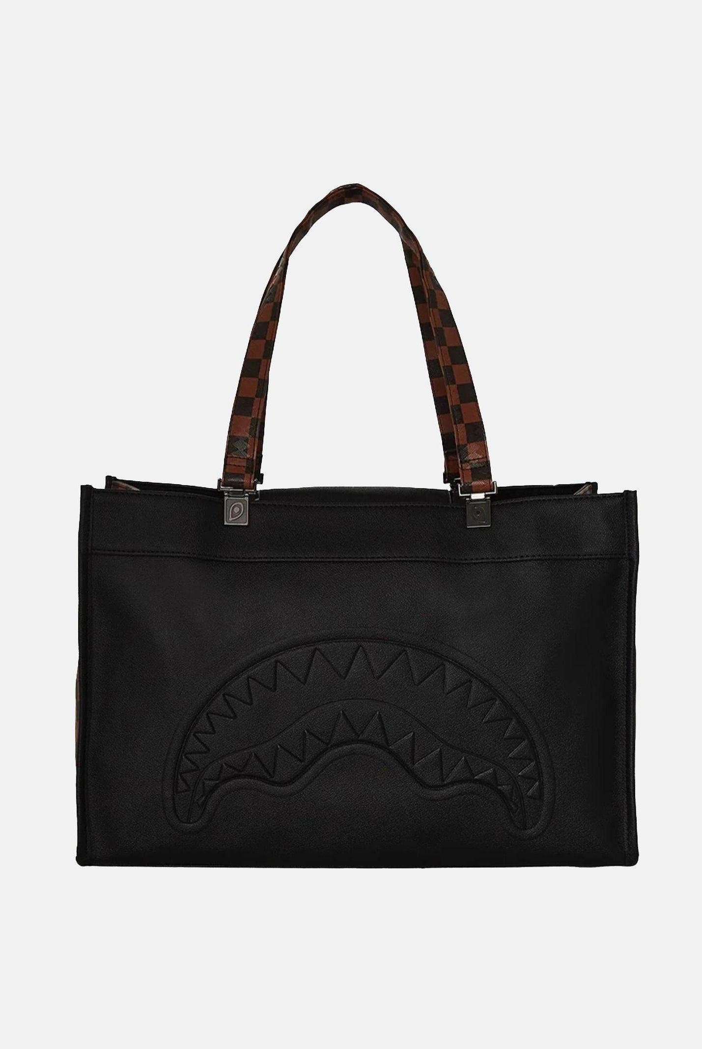 SPRAYGROUND Shopper Dose Of Check Deux Tortuga nera da donna 910T8020NSZ  SPRAYGROUND