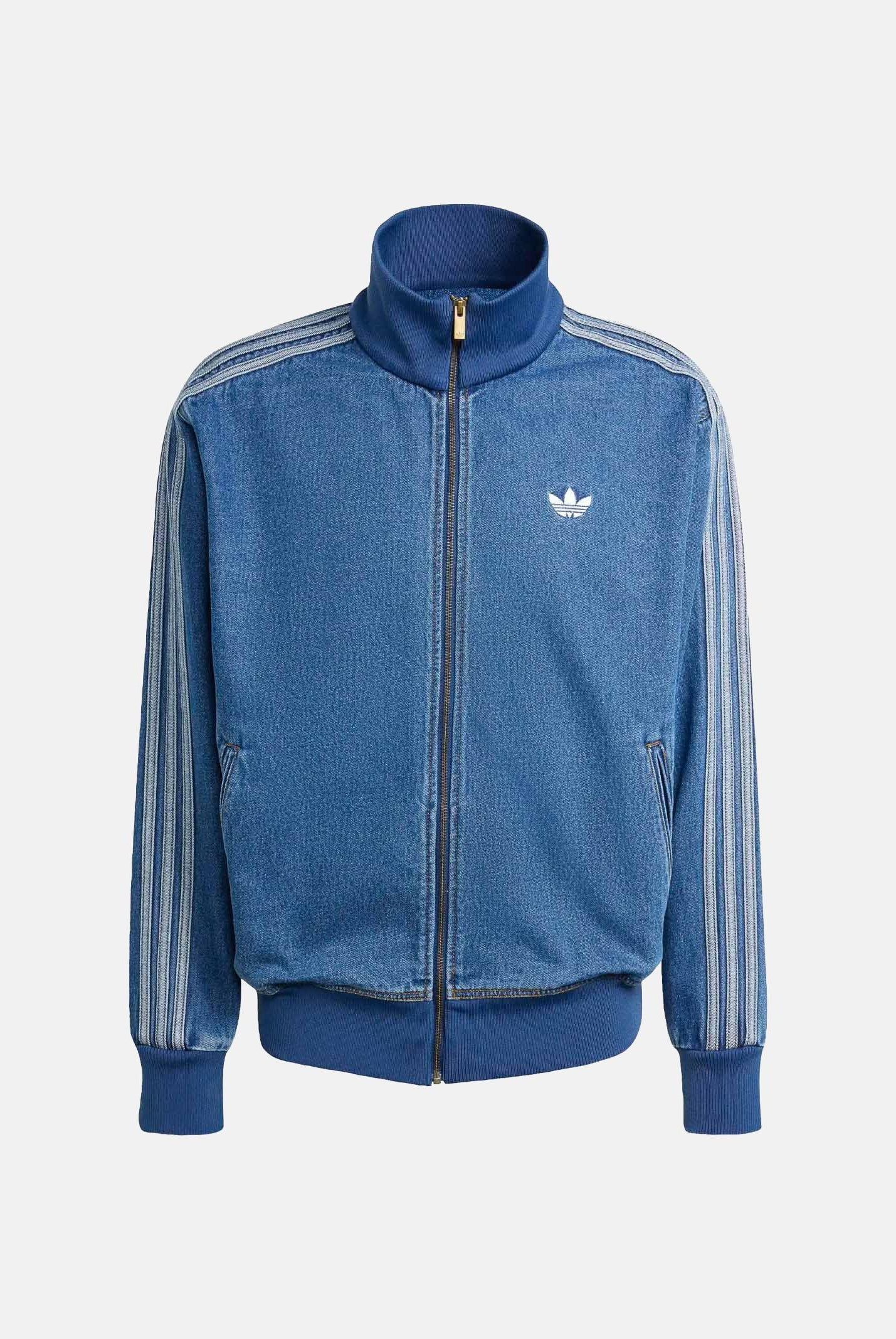ADIDAS ORIGINALS Giubbotto Adicolor Denim Firebird in denim medio da uomo KD1517 . ADIDAS ORIGINALS