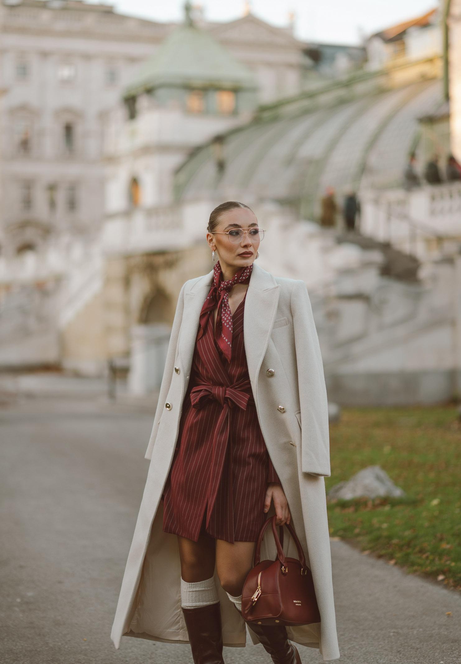 SANTAS Cappotto lungo ÉCLIPSE panna da donna PV2623 PA SANTAS