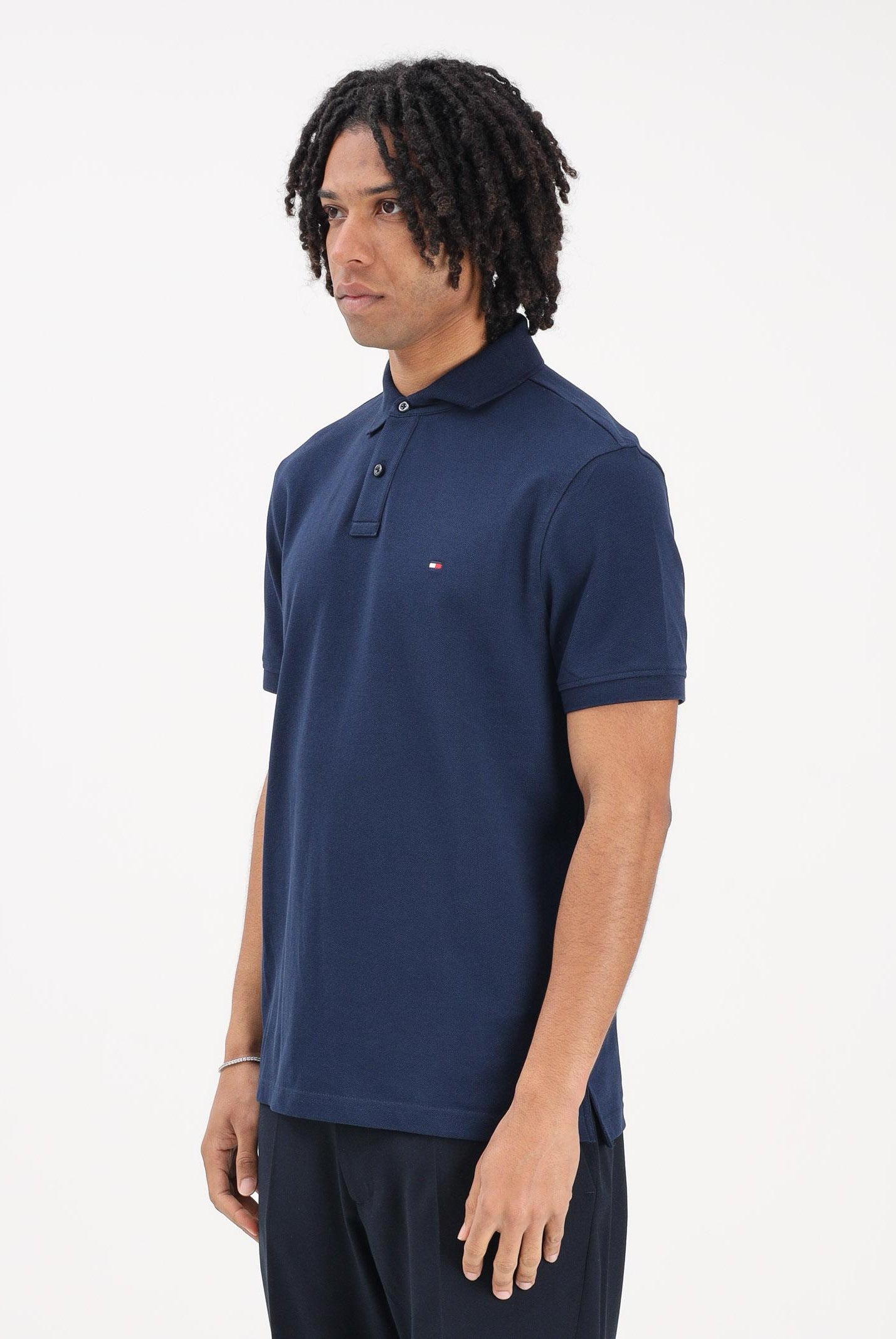 TOMMY HILFIGER Polo a manica corta blu da uomo MW0MW17770 DCC TOMMY HILFIGER