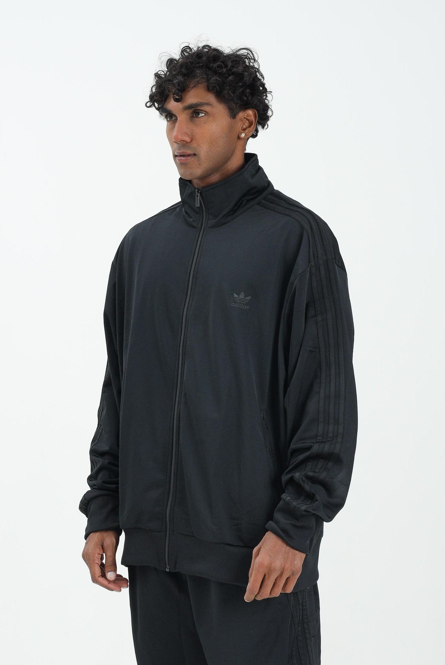 ADIDAS ORIGINALS Felpa con zip Adicolor Classics Firebird nera da uomo JY1347 . ADIDAS ORIGINALS