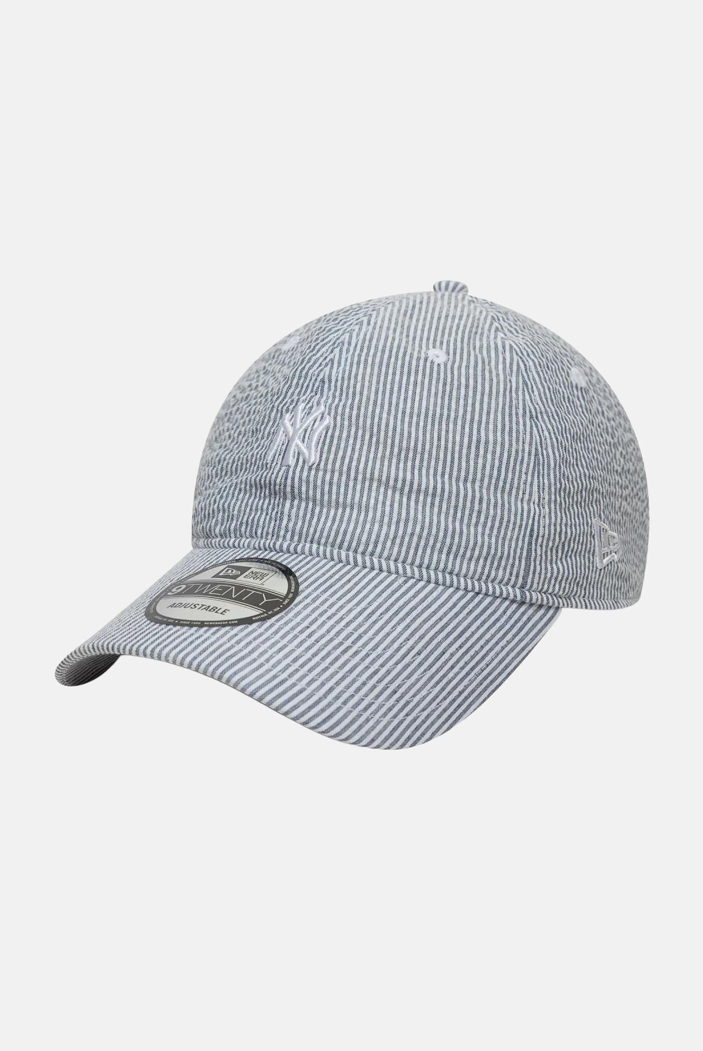 NEW ERA Cappello con visiera 9TWENTY New York Yankees MLB Seersucker blu e bianco per uomo e donna 60667552 . NEW ERA