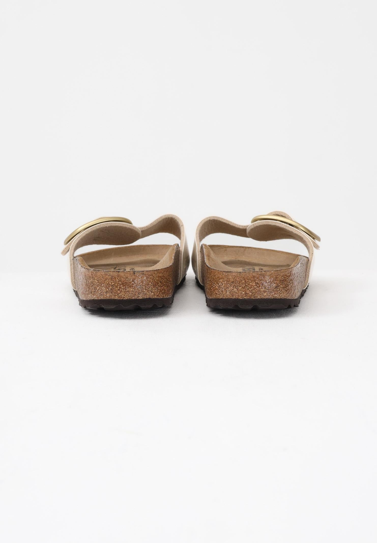 BIRKENSTOCK Ciabatte Madrid Big Buckle bianco perla da donna 1015279 . BIRKENSTOCK