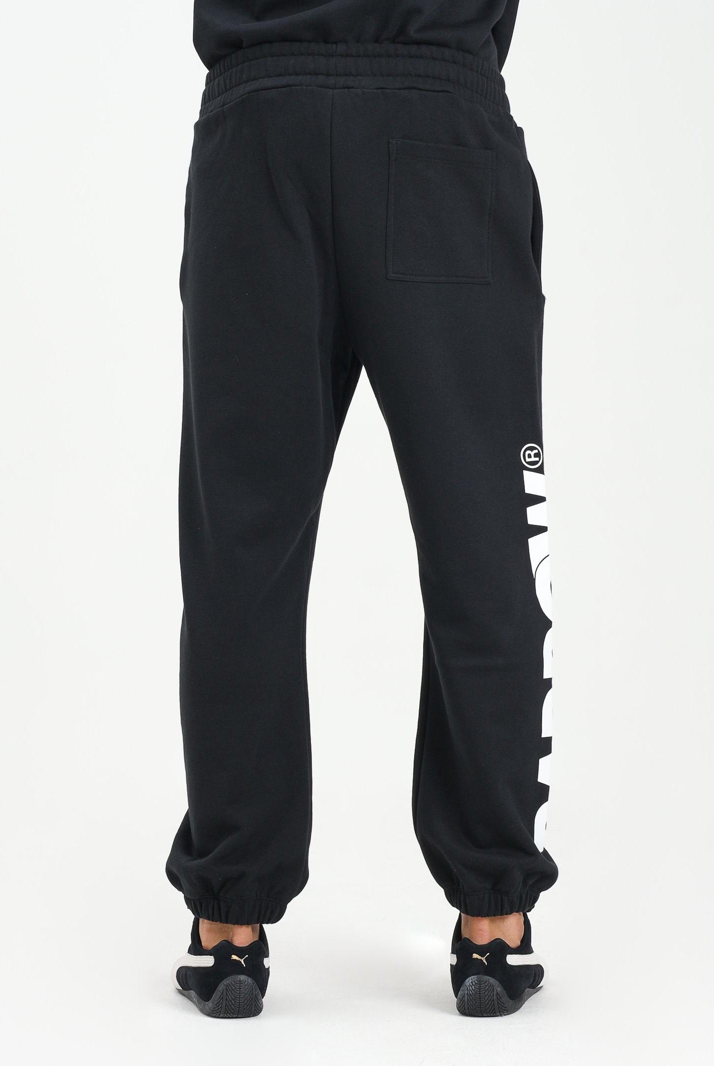 BARROW Pantalone sportivo nero per uomo e donna con logo F5BWUAFP060 110 BARROW