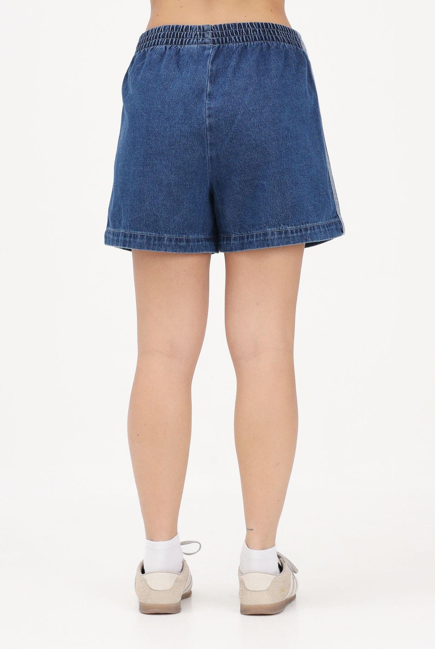 ADIDAS ORIGINALS Shorts Firebird in denim medio da donna JD2562 . ADIDAS ORIGINALS