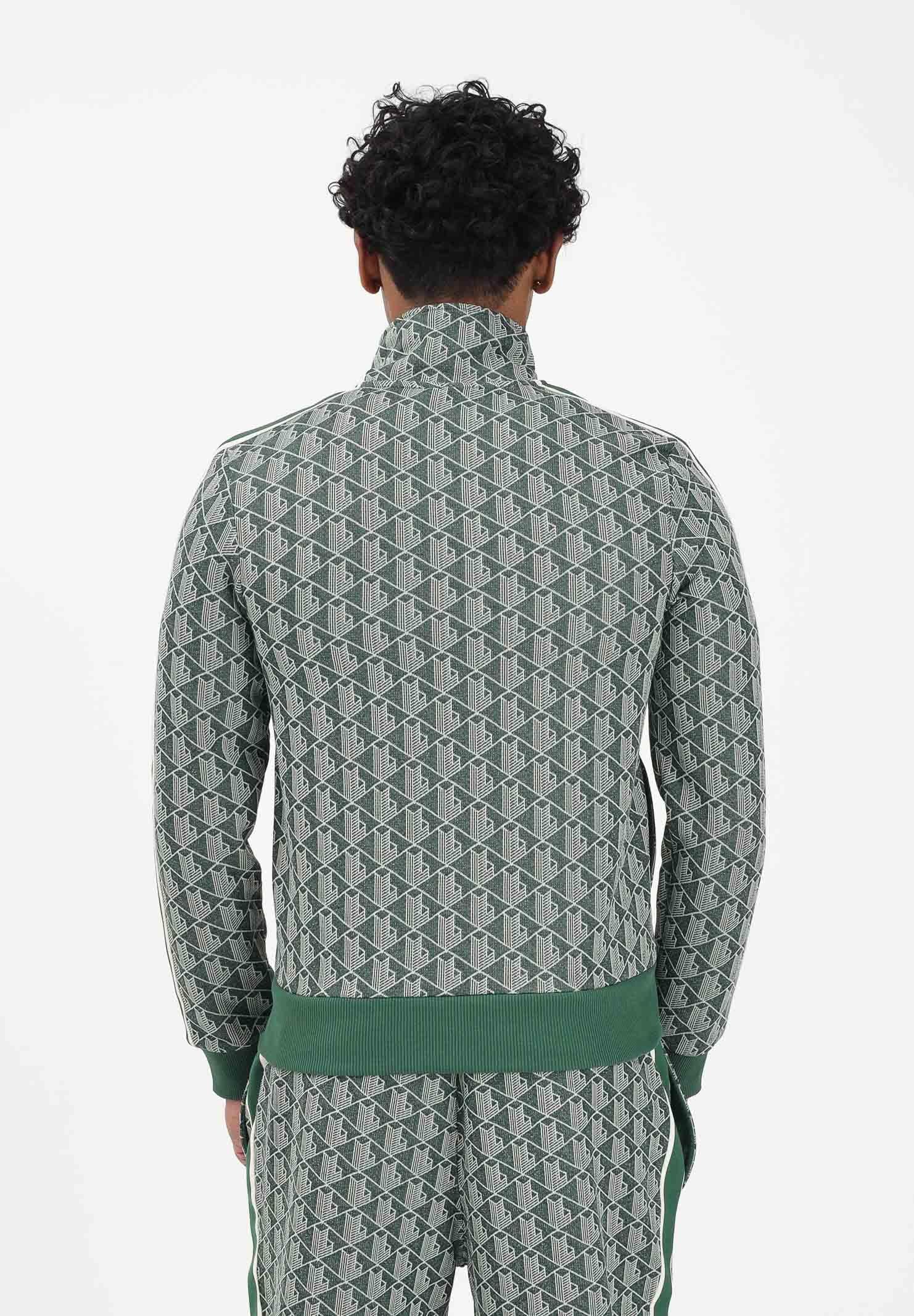 LACOSTE Felpa con zip Paris verde da uomo SH1368 D1R LACOSTE