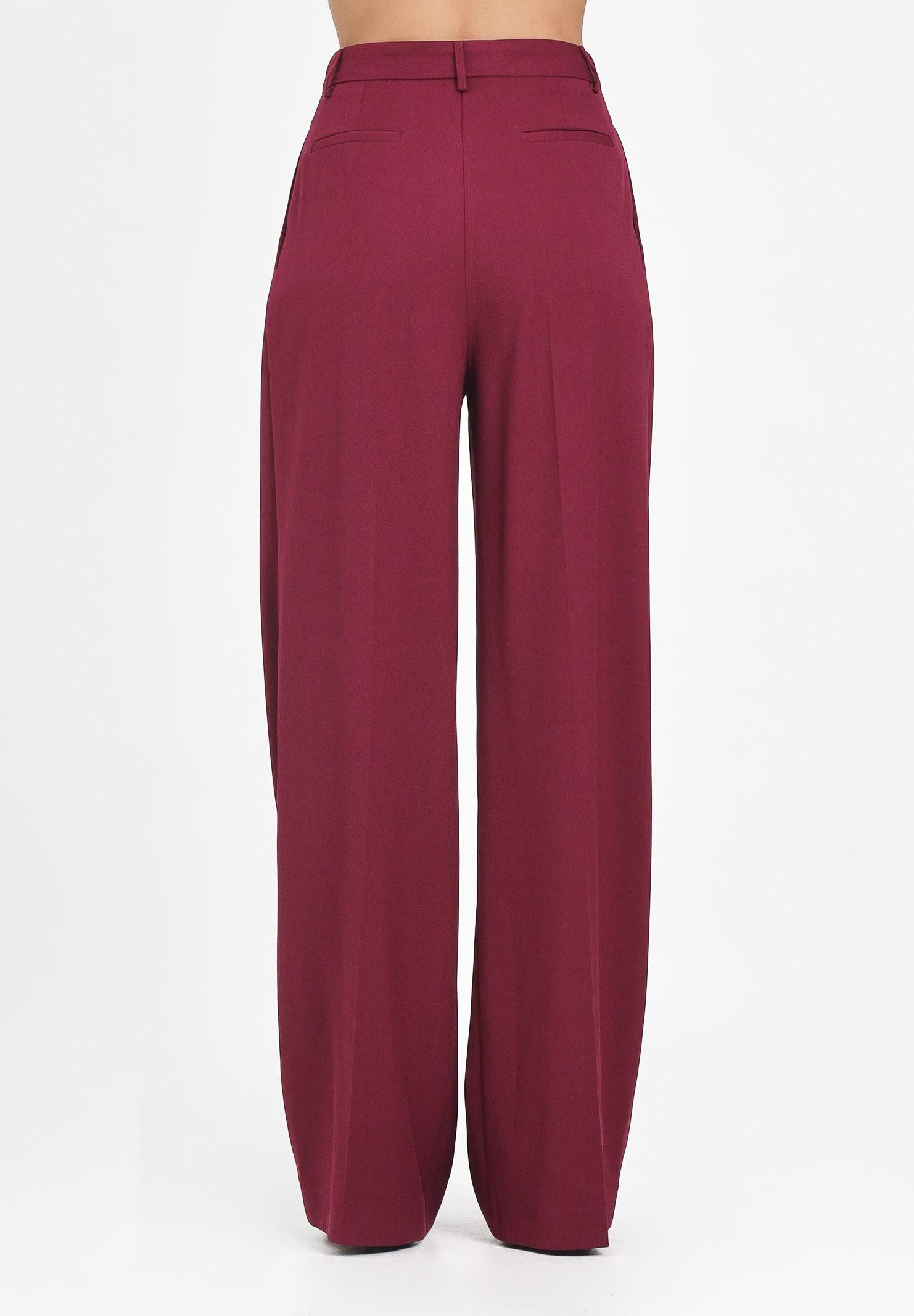 SIMONA CORSELLINI Pantalone elegante bordeaux da donna A25CPPA01202-C00201 V0741 SIMONA CORSELLINI