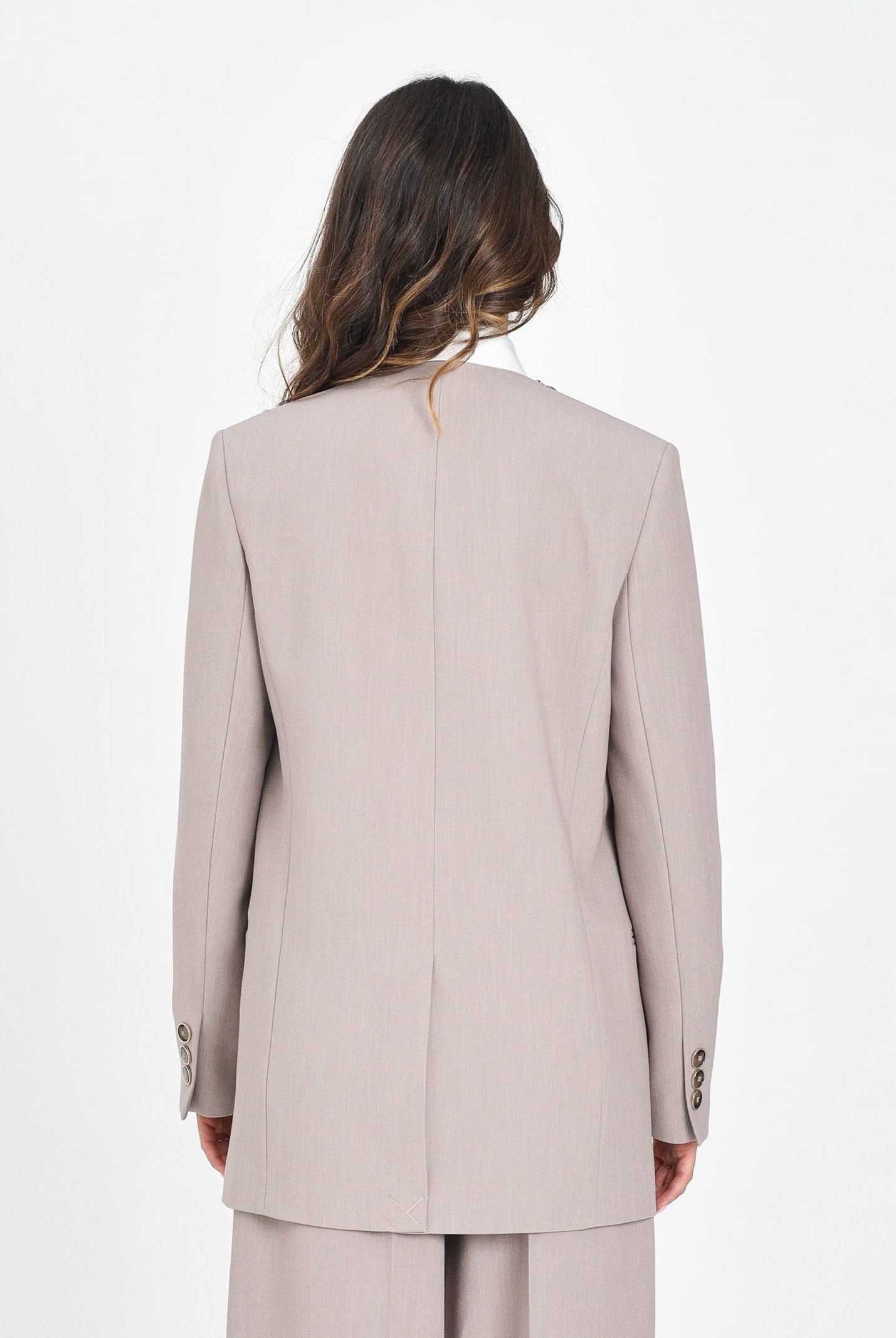 SIMONA CORSELLINI Giacca beige da donna A25CPGI00501-C00034 V0703 SIMONA CORSELLINI