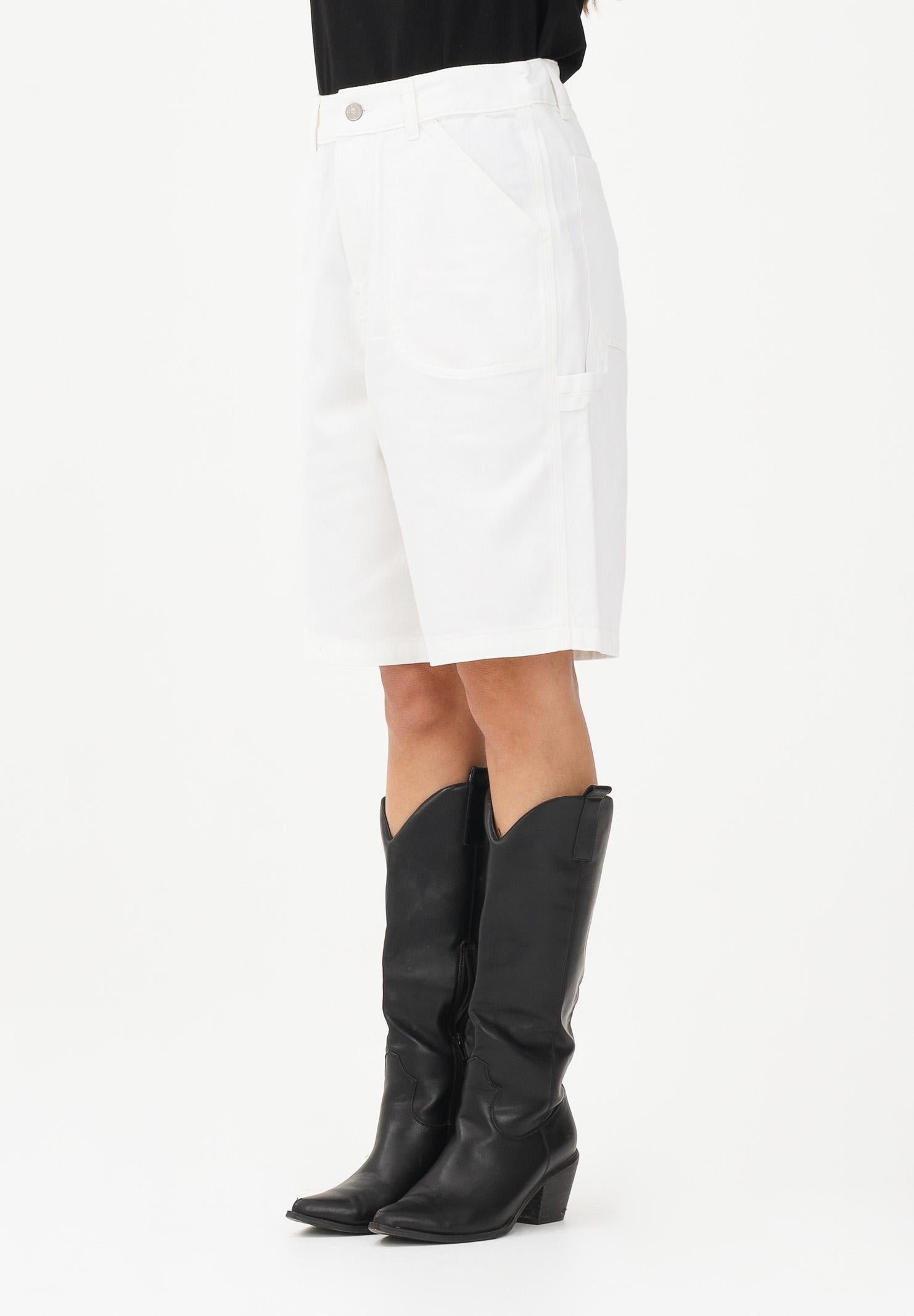 DIESEL Shorts in denim bianco per donna, ragazzi e bambini con logo J02535KXBRZ K141 DIESEL