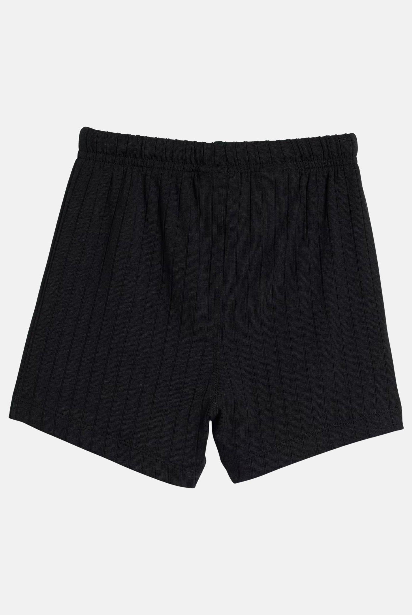 ADIDAS ORIGINALS Completino Wide Rib con T-shirt e short a coste larghe bianco nero da neonato KE4984 . ADIDAS ORIGINALS
