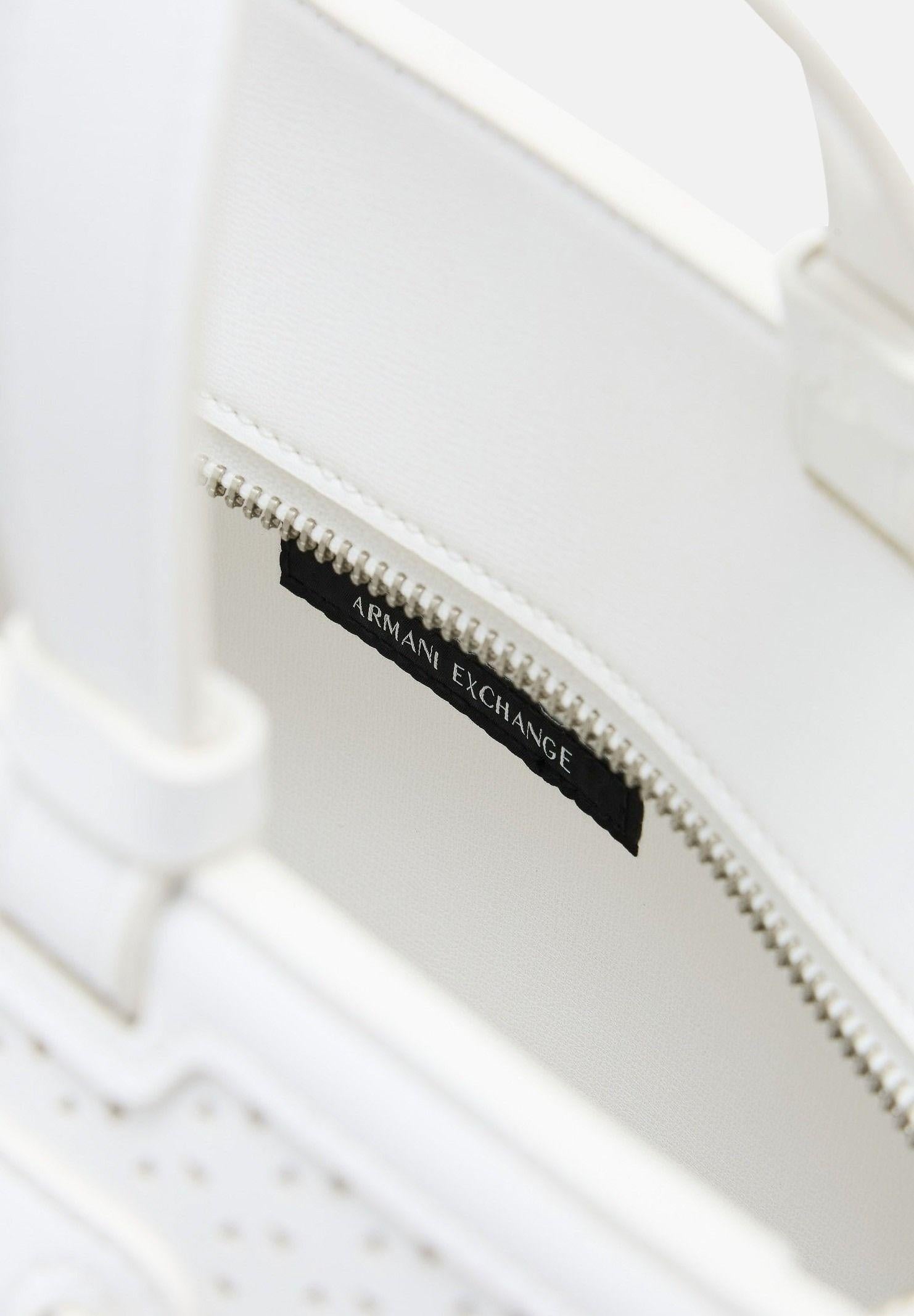 ARMANI EXCHANGE Shopper bianca da donna con logo XW000920AF22626 U0011 ARMANI EXCHANGE