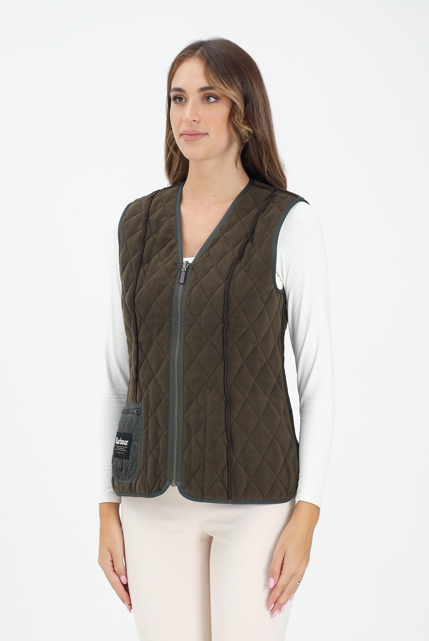BARBOUR Smanicato Betty verde da donna da abbinare alla giacca Beadnell 252MLLI0003 OL71 BARBOUR