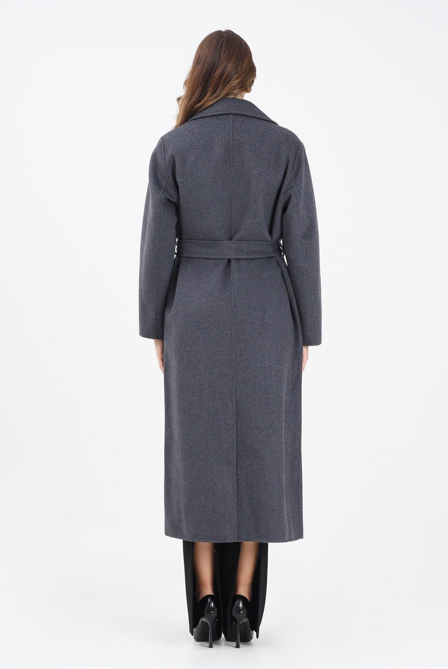 VICOLO Cappotto lungo grigio da donna TF0058 A195 VICOLO