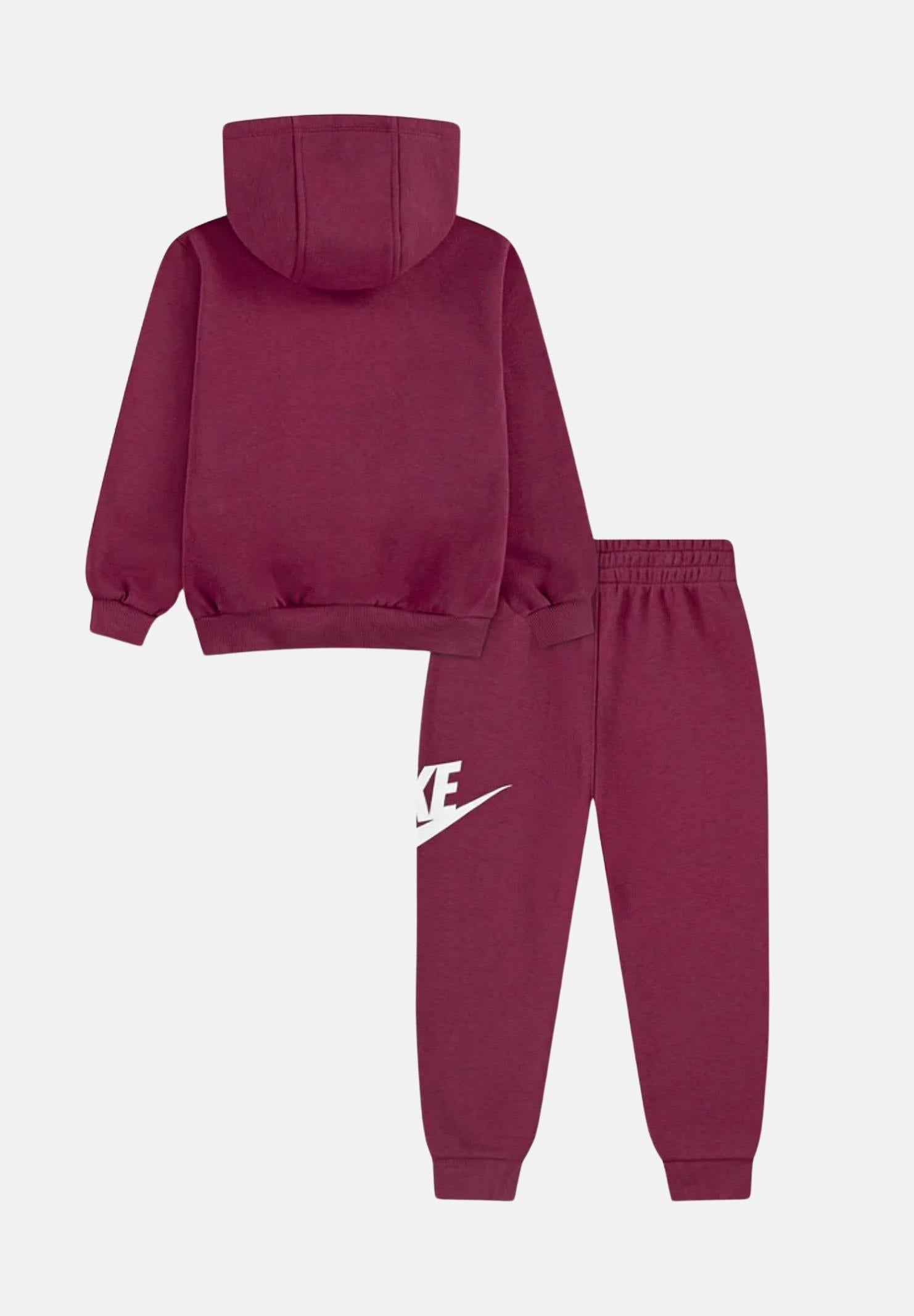 NIKE Tuta bordeaux da neonato con stampa logo 66L135 ADZ NIKE