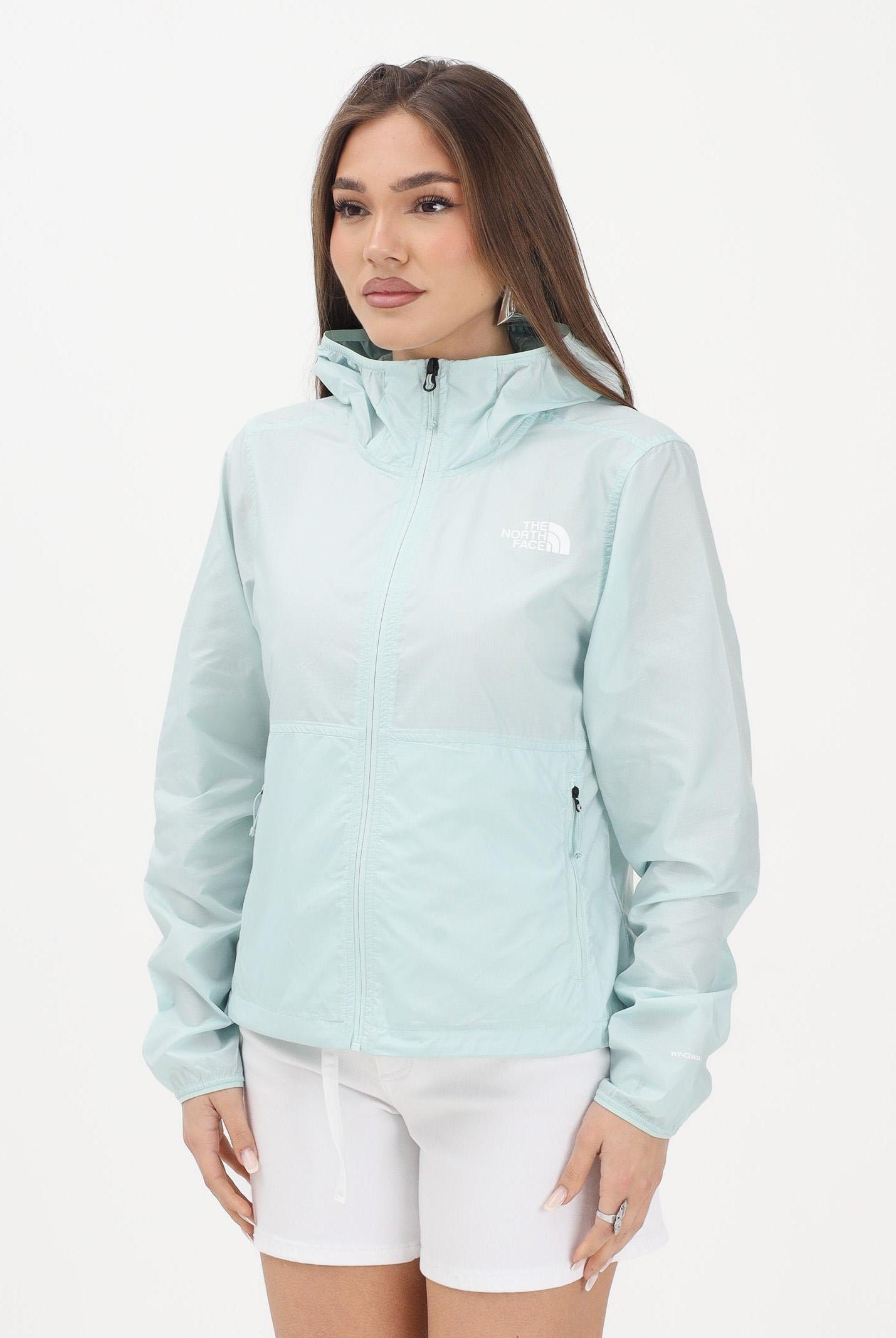 THE NORTH FACE Giacca a vento Cyclone verde acqua da donna NF0A8B6GG701 . THE NORTH FACE