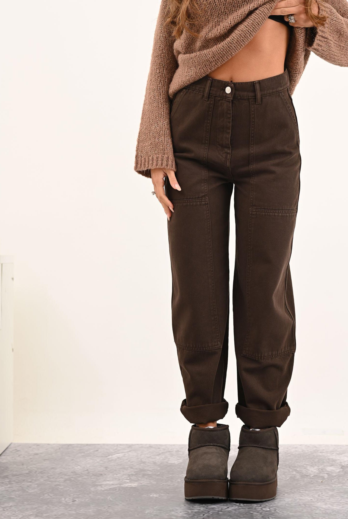 VICOLO Jeans CLELIA marrone da donna DF5263 MA VICOLO