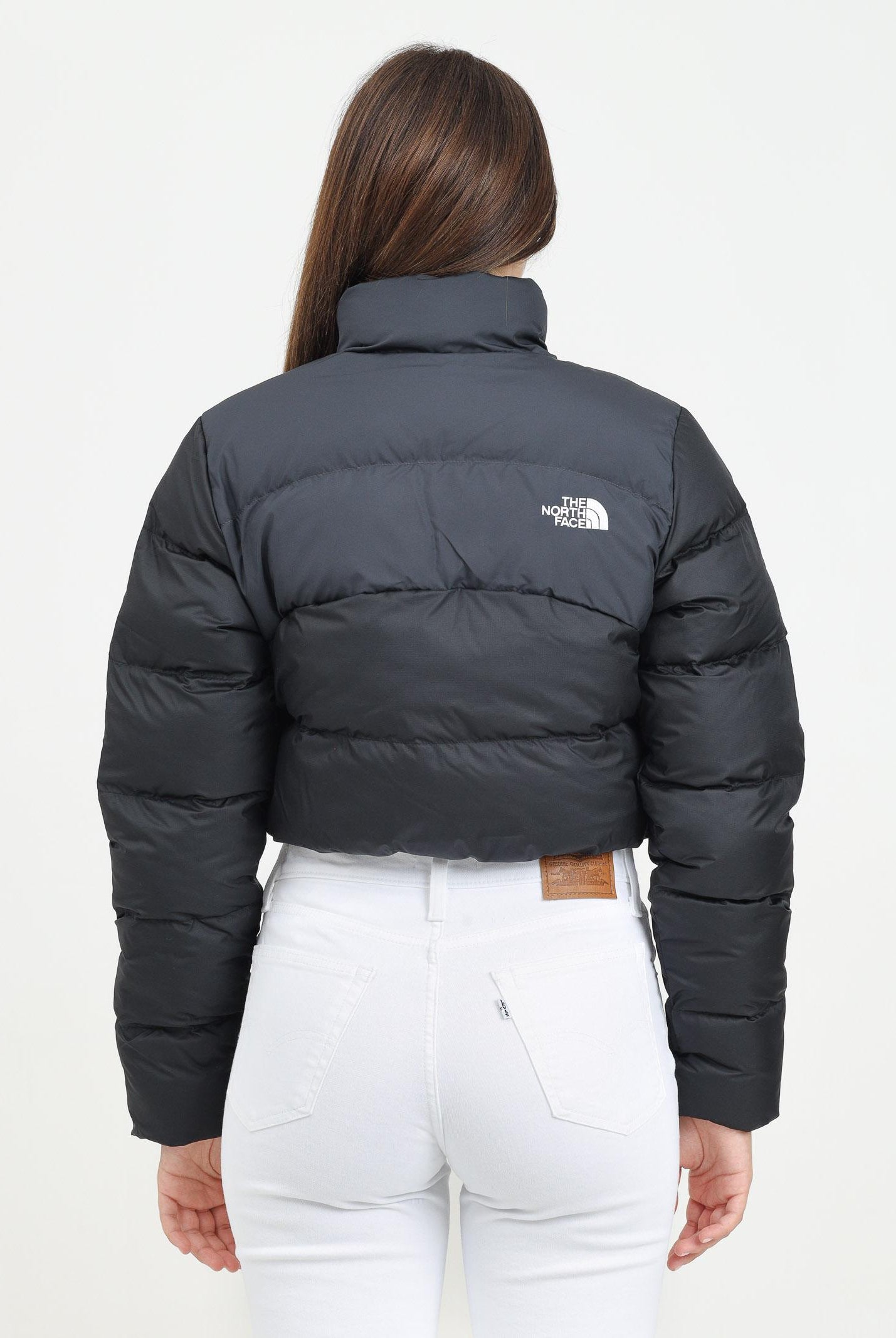 THE NORTH FACE Piumino Cropped Saikuru nero da donna NF0A89JCKT01 . THE NORTH FACE