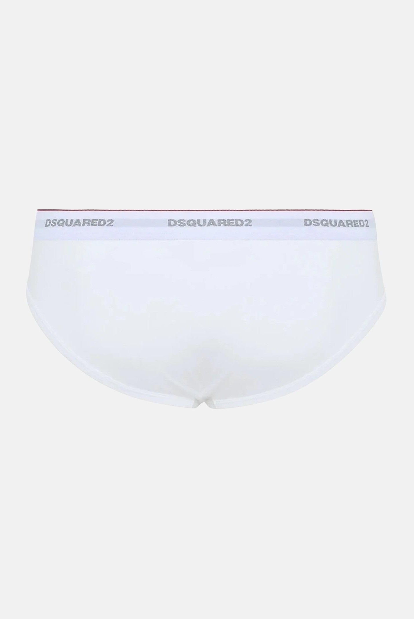 DSQUARED2 Slip (3pz) bianchi da uomo con fascia elastica logata DCX300060 100 DSQUARED2