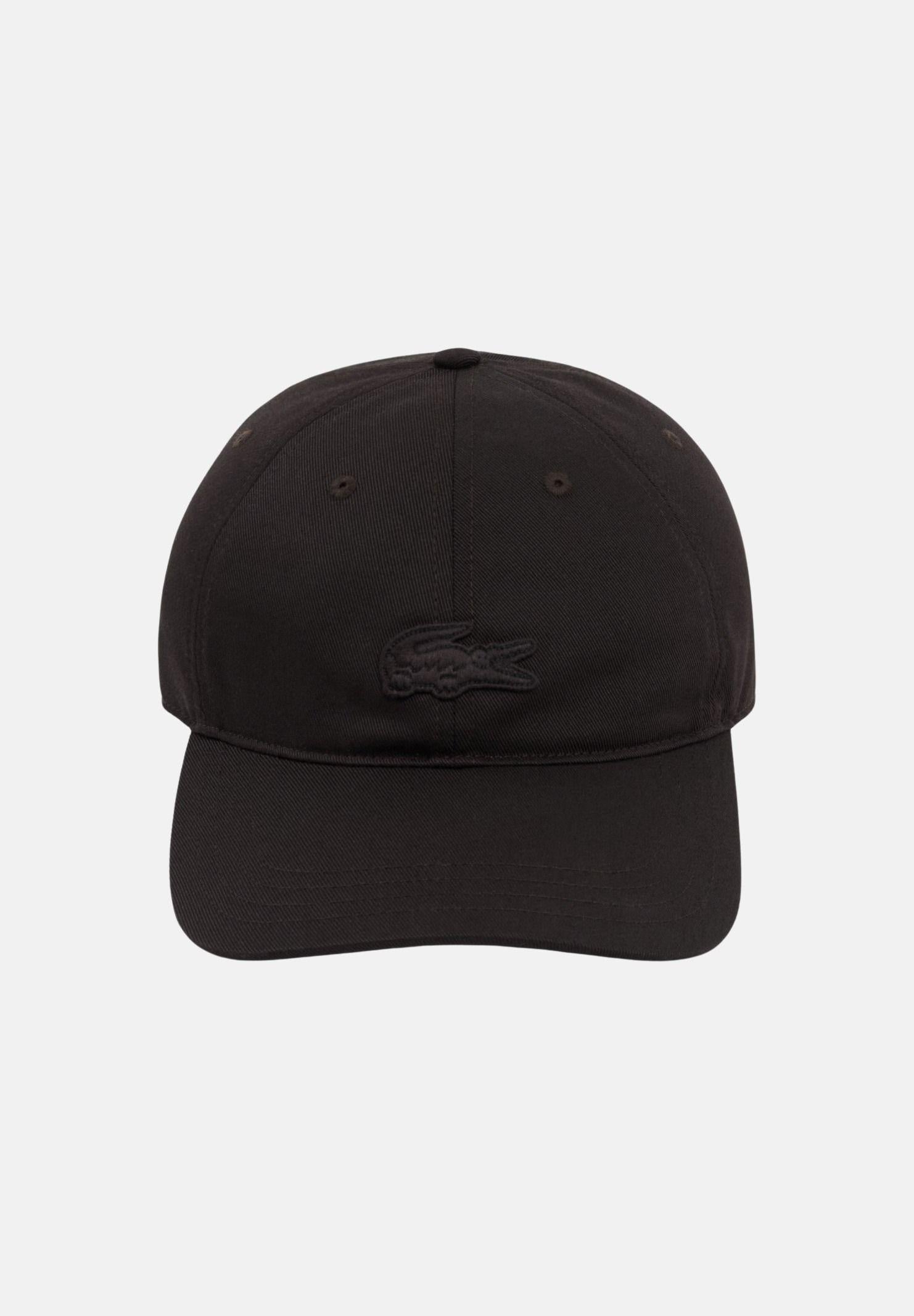 LACOSTE Cappello con visiera nero per uomo e donna con stemma RK1910 3LA LACOSTE