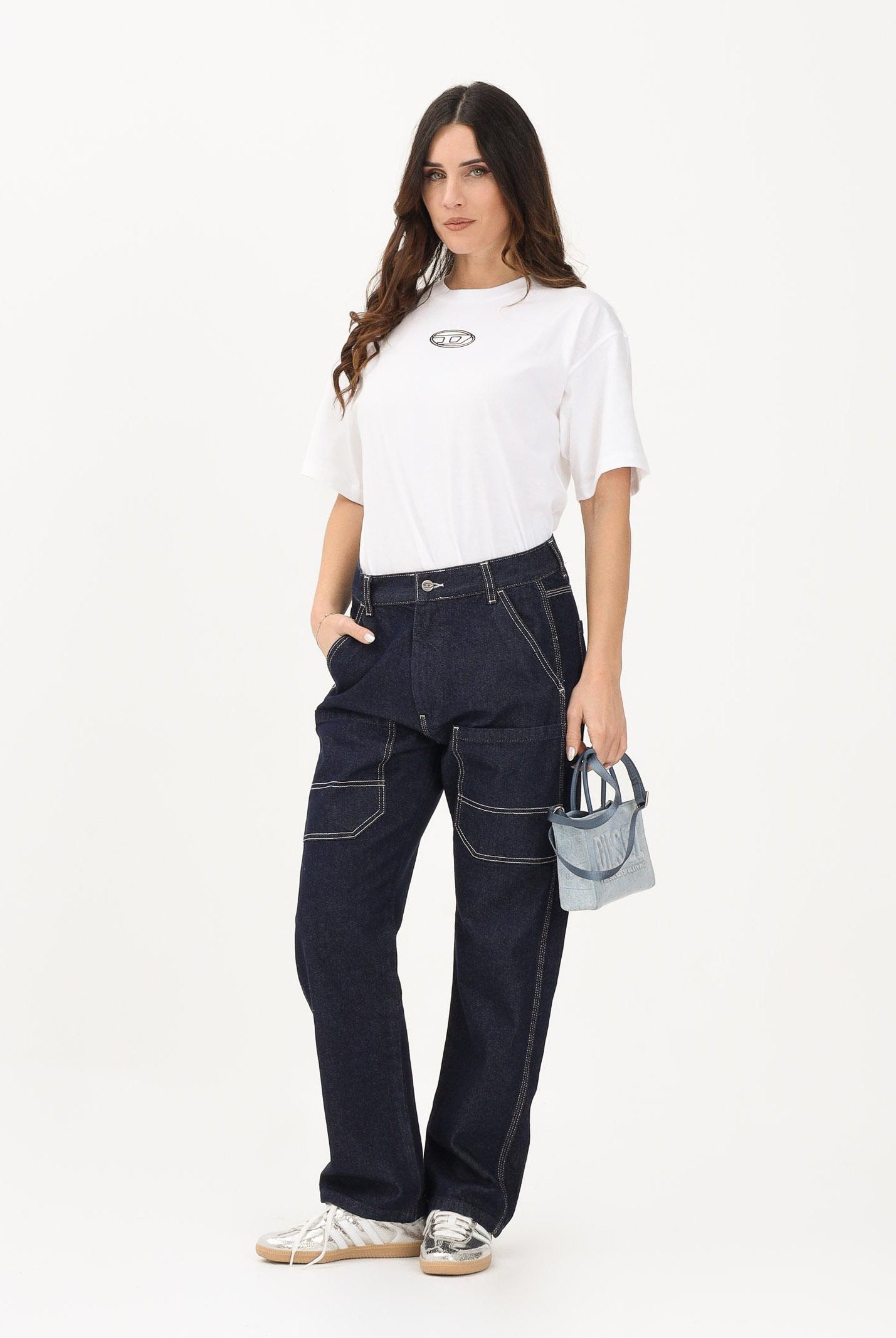 DIESEL Jeans D-Berr in denim scuro per donna, ragazzi e bambini J02330KXBRN K01 DIESEL