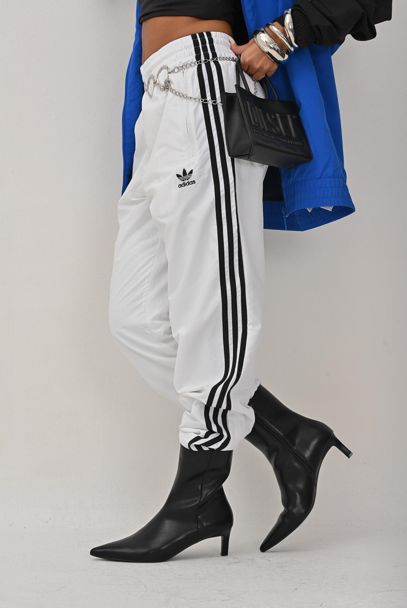 ADIDAS ORIGINALS Pantalone sportivo adicolor Woven Firebird bianco da uomo JY1334 . ADIDAS ORIGINALS