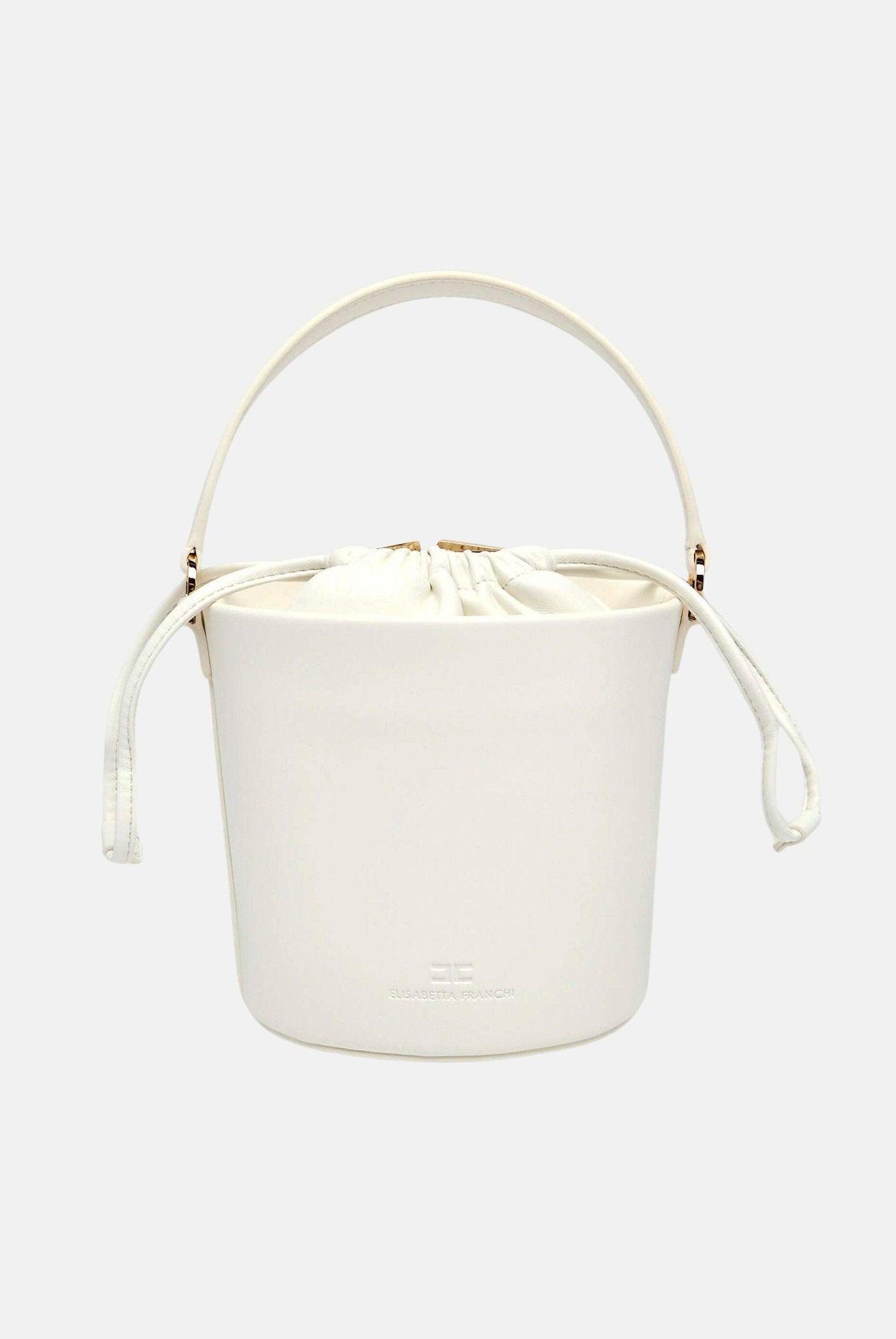 ELISABETTA FRANCHI Borsa a secchiello avorio da donna BS92A61E2 360 ELISABETTA FRANCHI